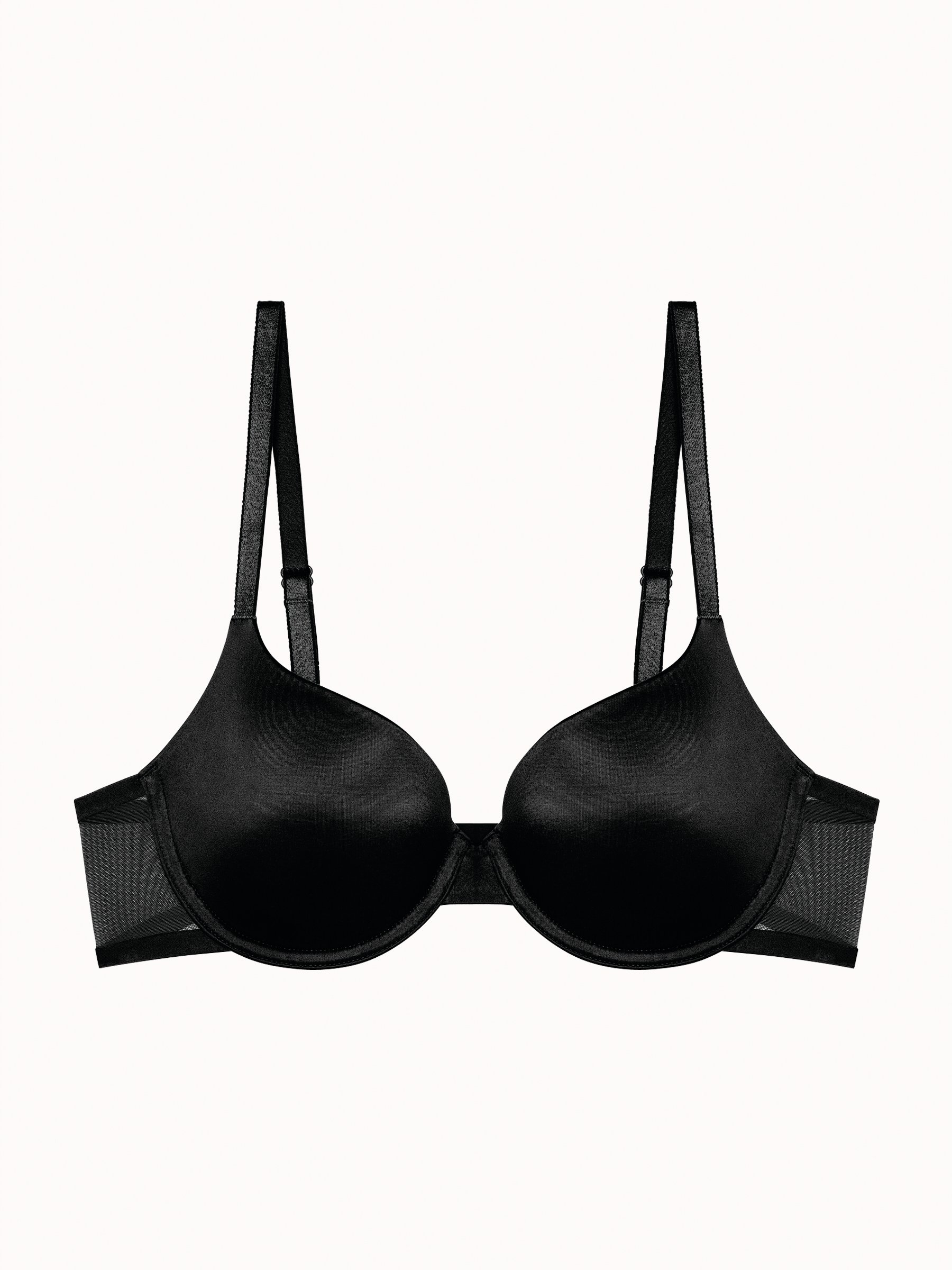 Underwired balconette bra Black