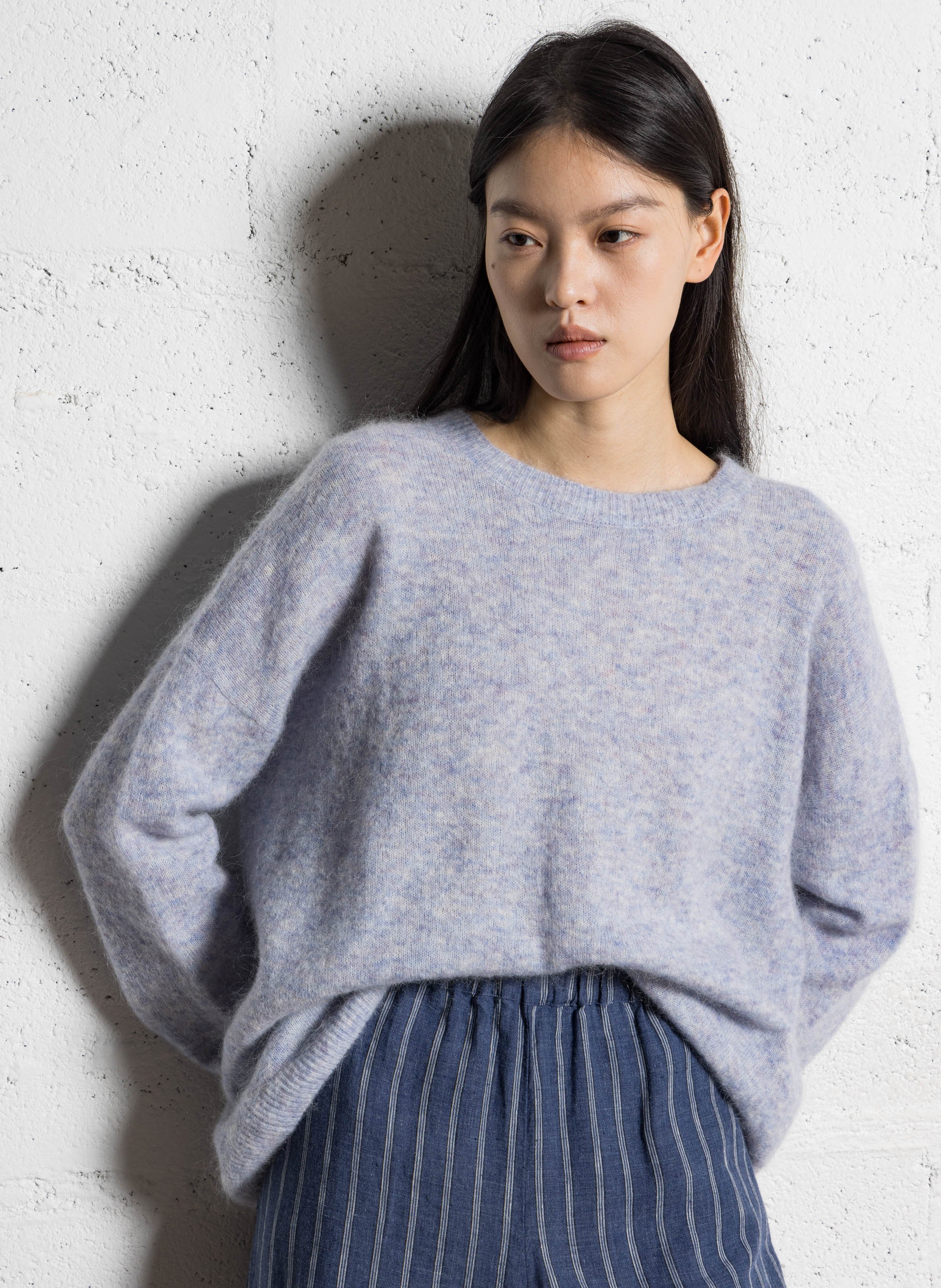 Oversized trui met ronde hals, wolblend JC SOPHIE