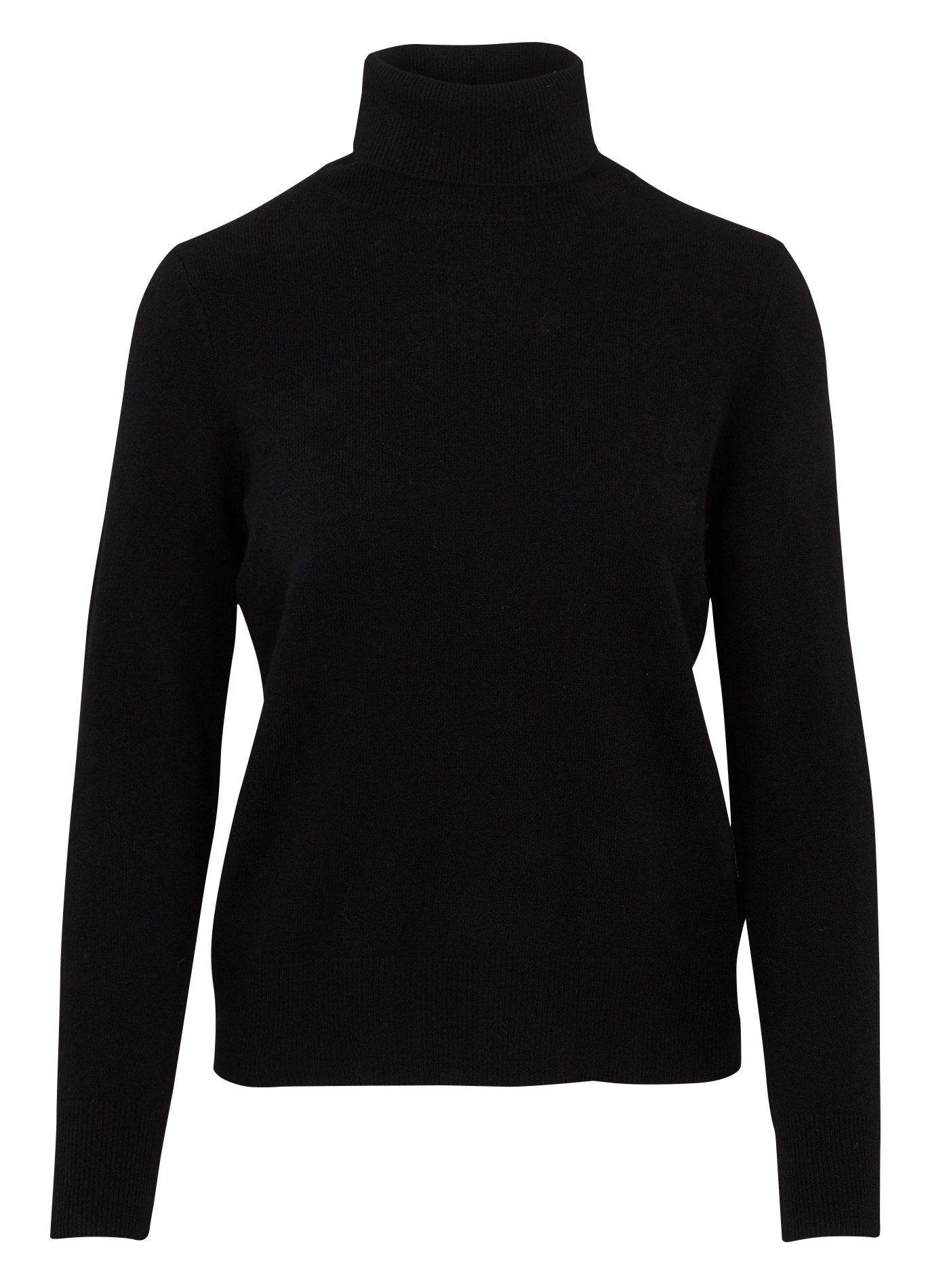 Pull col roulé uni en laine et cachemire KOOKAI Noir