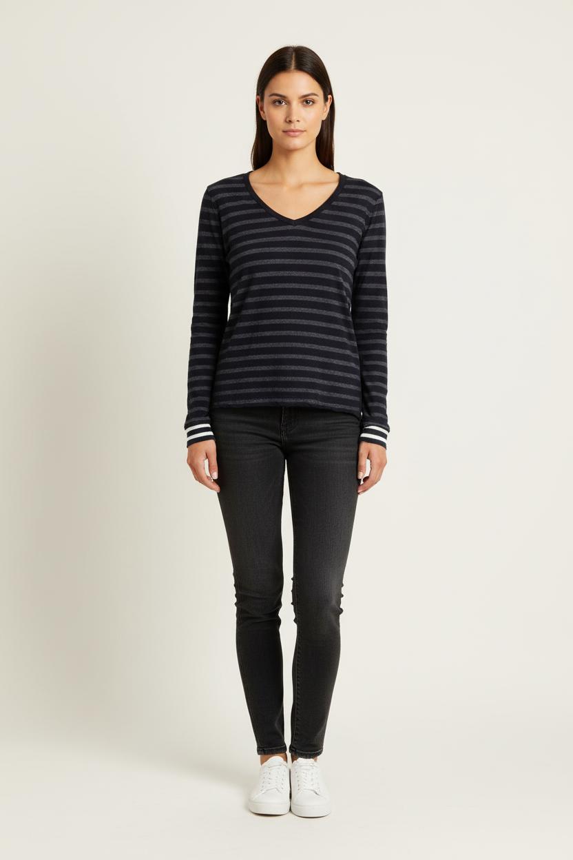 Tommy Badge T-shirt MAJESTIC FILATURES - SECONDE MAIN Multicolored