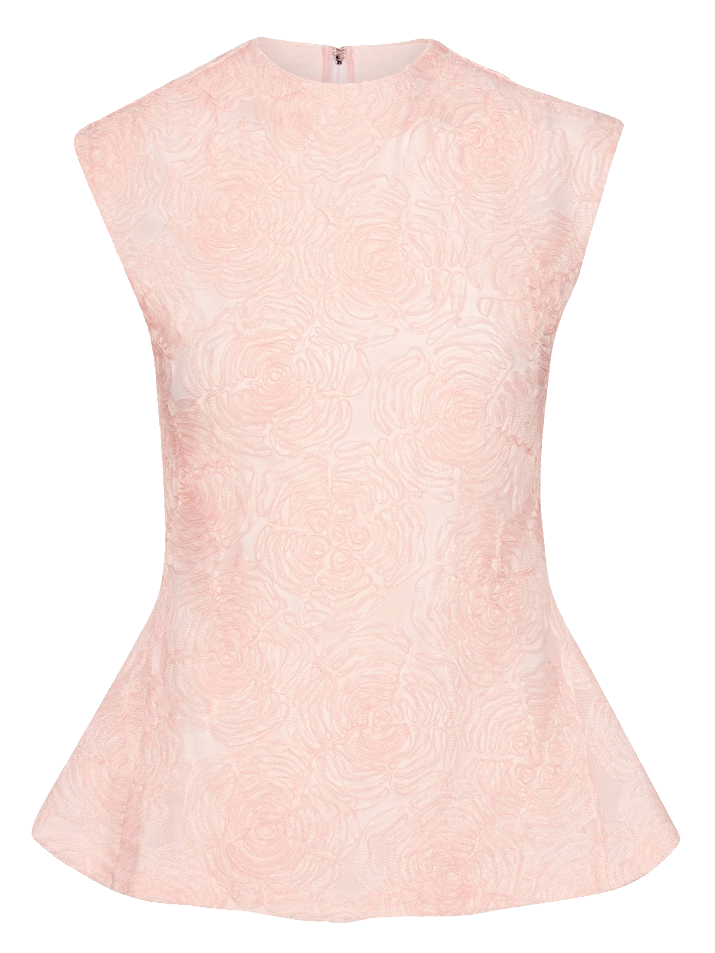 Sleeveless Floral Jacquard Top ROTATE Purple