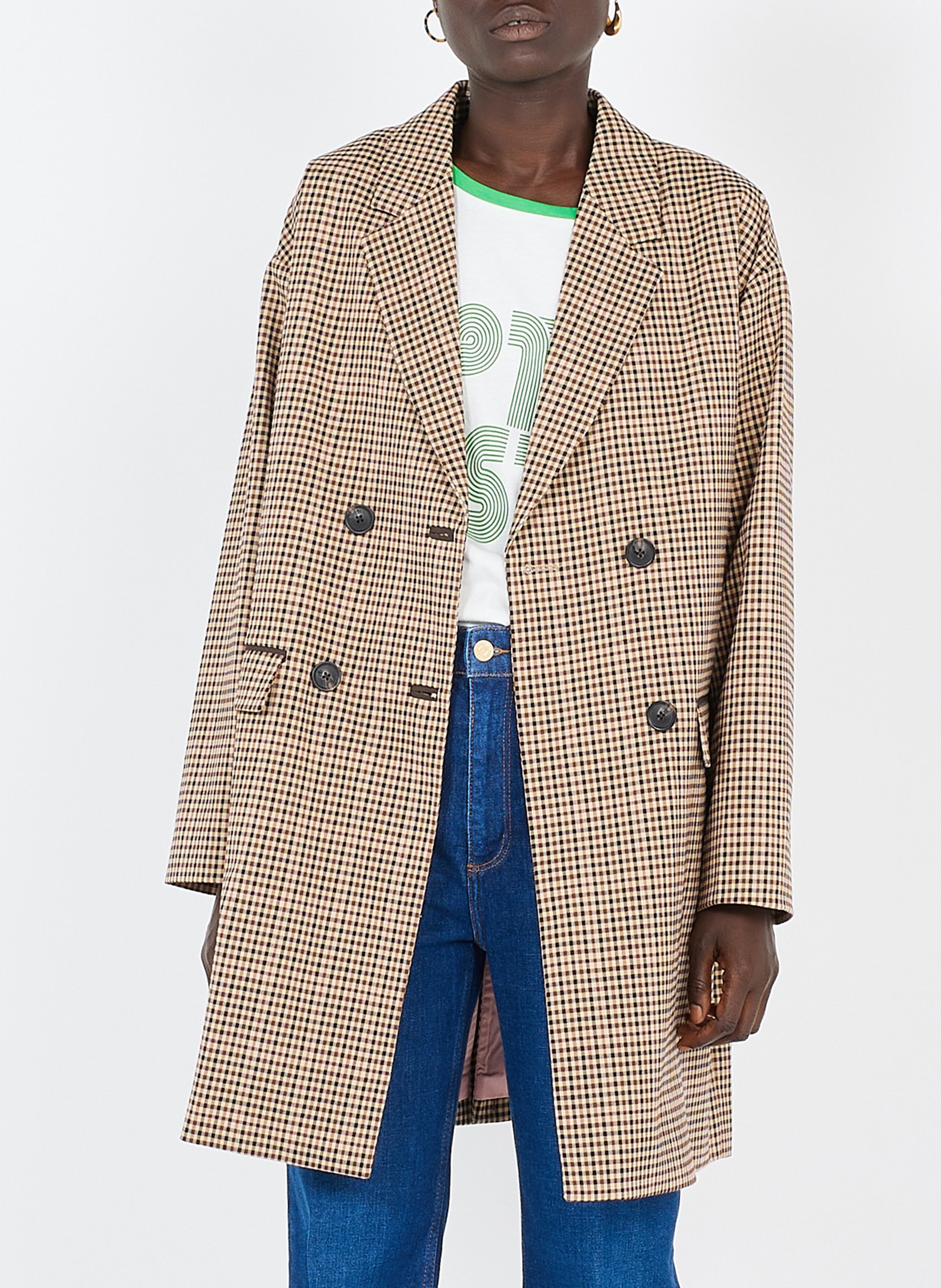 Manteau à carreaux SCOTCH AND SODA Bleu