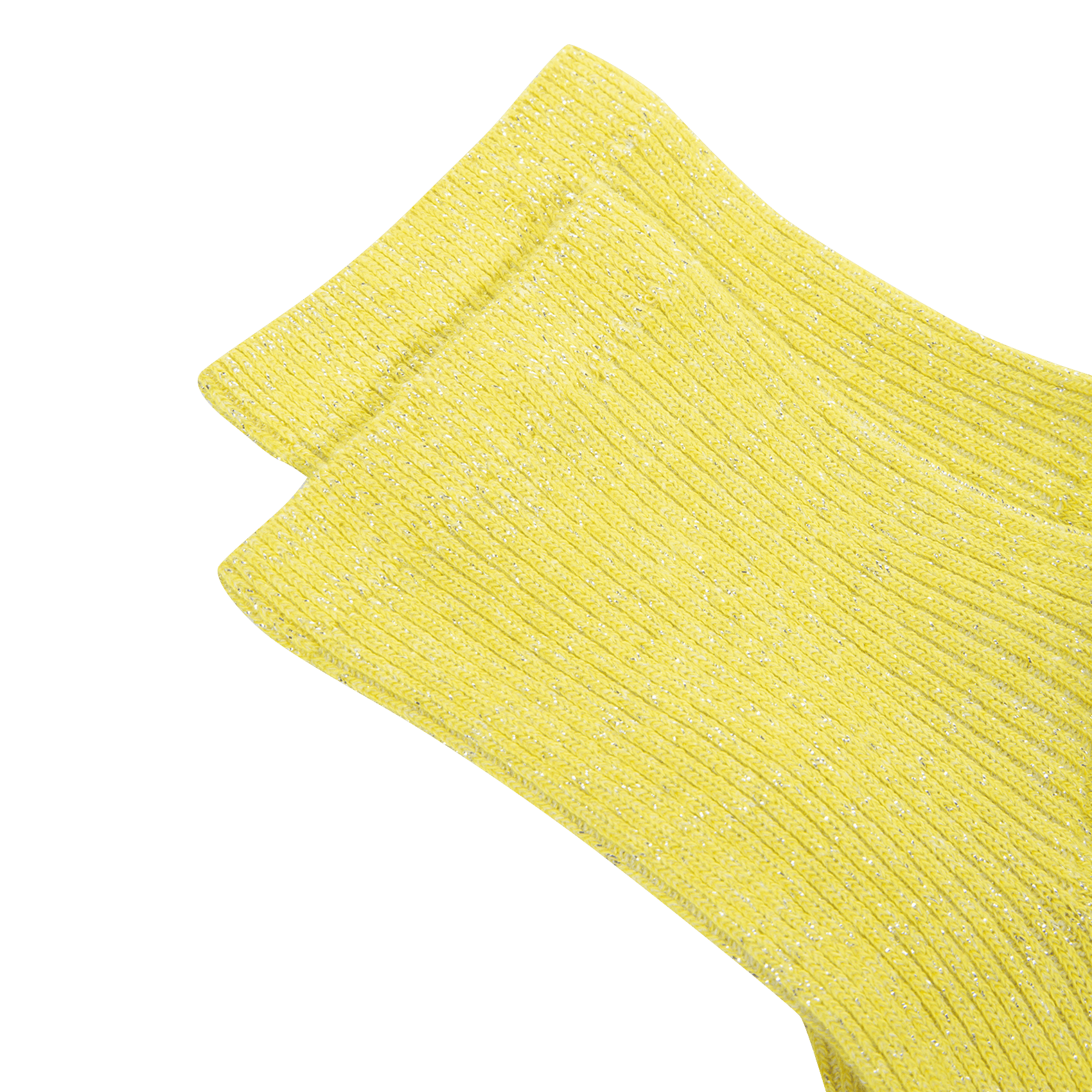 Chaussettes mi-hautes pailletées Jaune