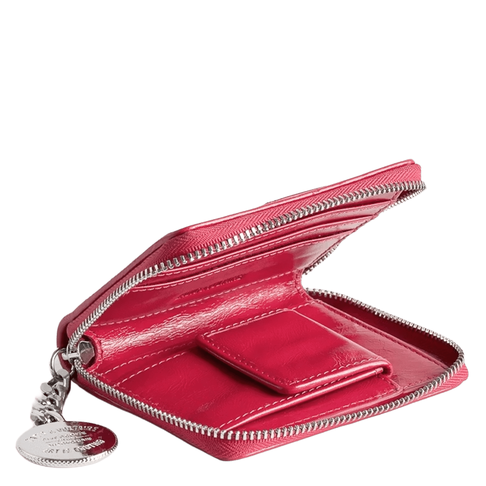 Leren portemonnee ZADIG&VOLTAIRE Roze