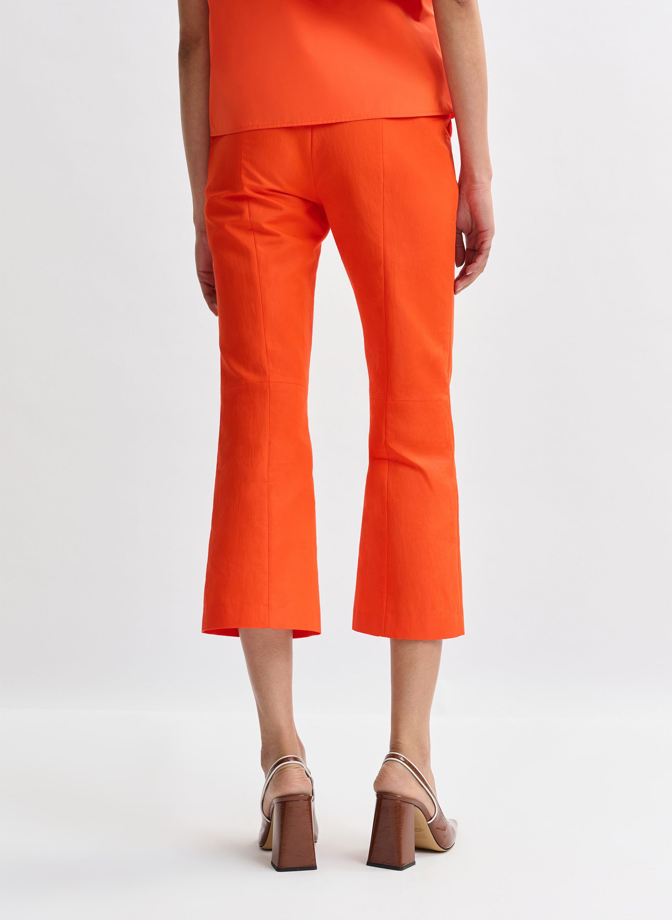 Pantacourt évasé en coton ESSENTIEL ANTWERP Rouge