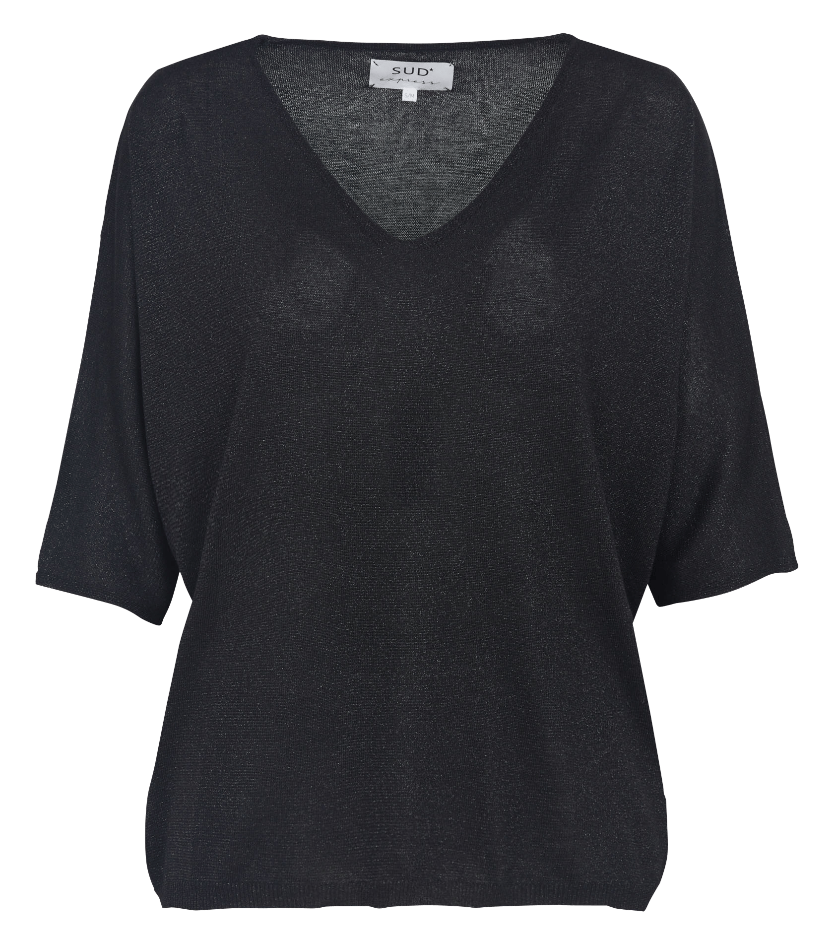 Oversized V-hals trui met pailletten SUD EXPRESS