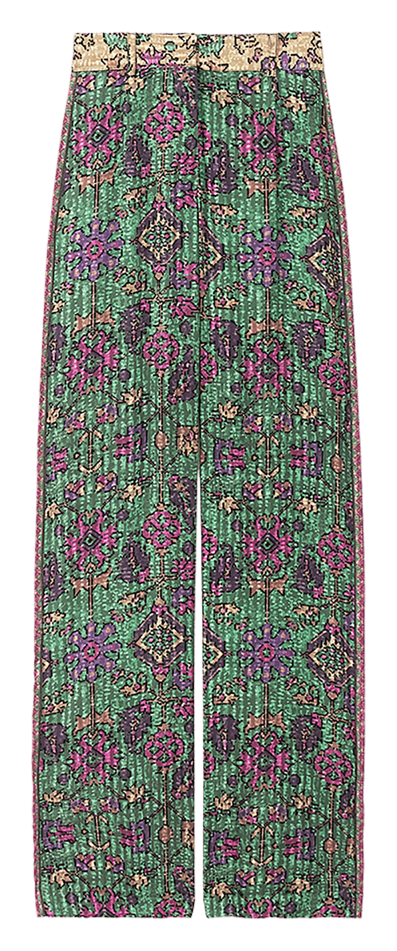 Pantalon large imprimé BA&SH Vert