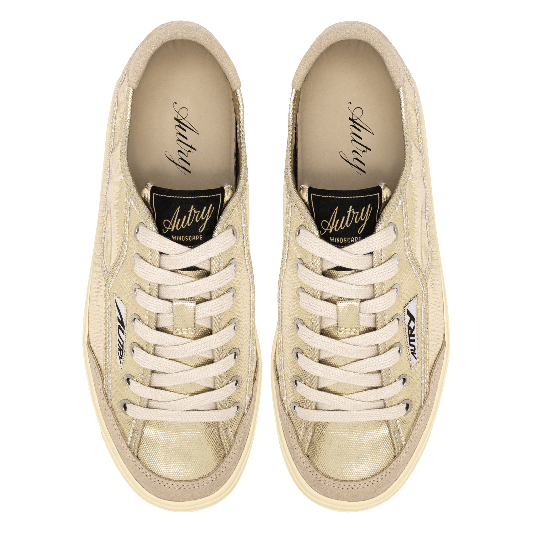 Lace-up low-top sneakers AUTRY Golden