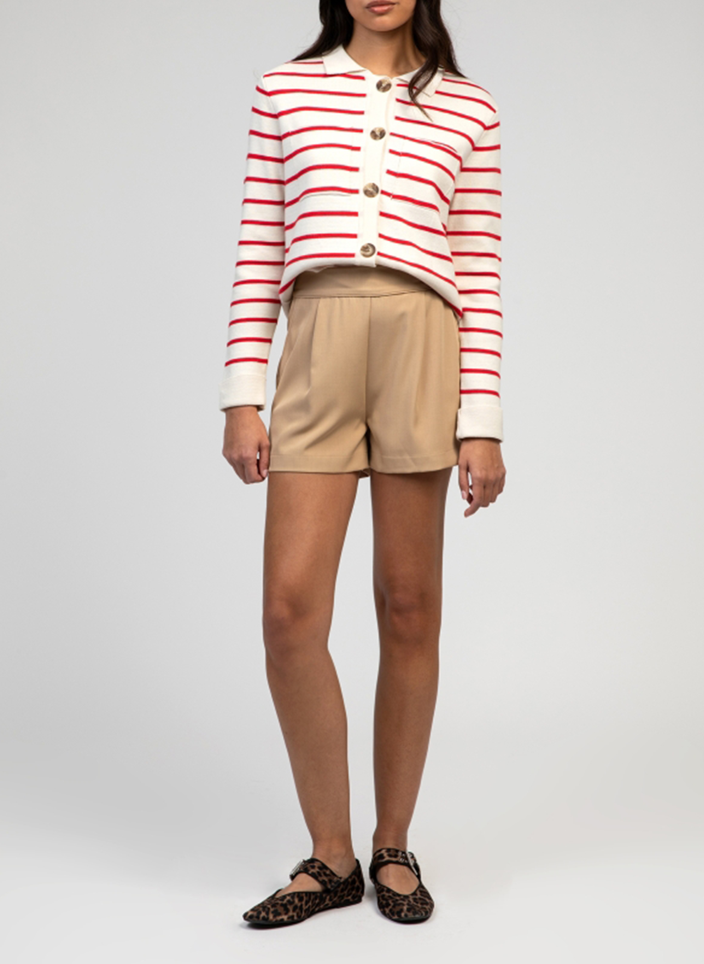 Bundfalten-Shorts AN'GE Beige