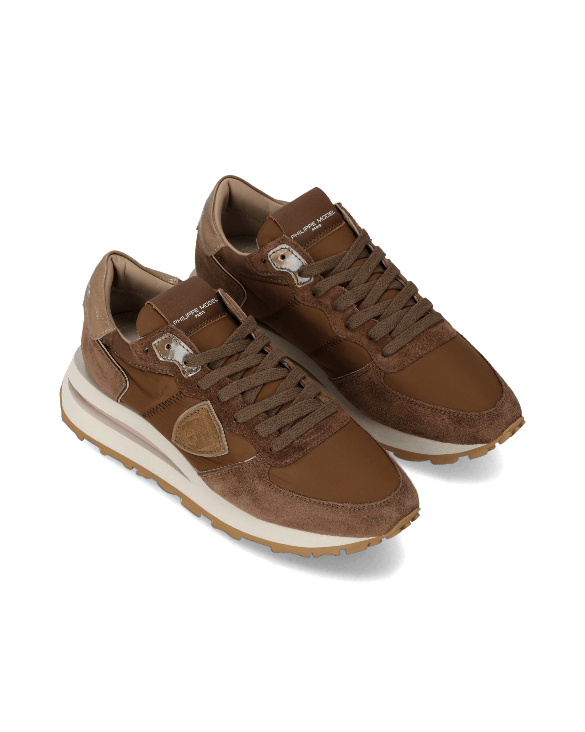 High-top running sneakers PHILIPPE MODEL Brown