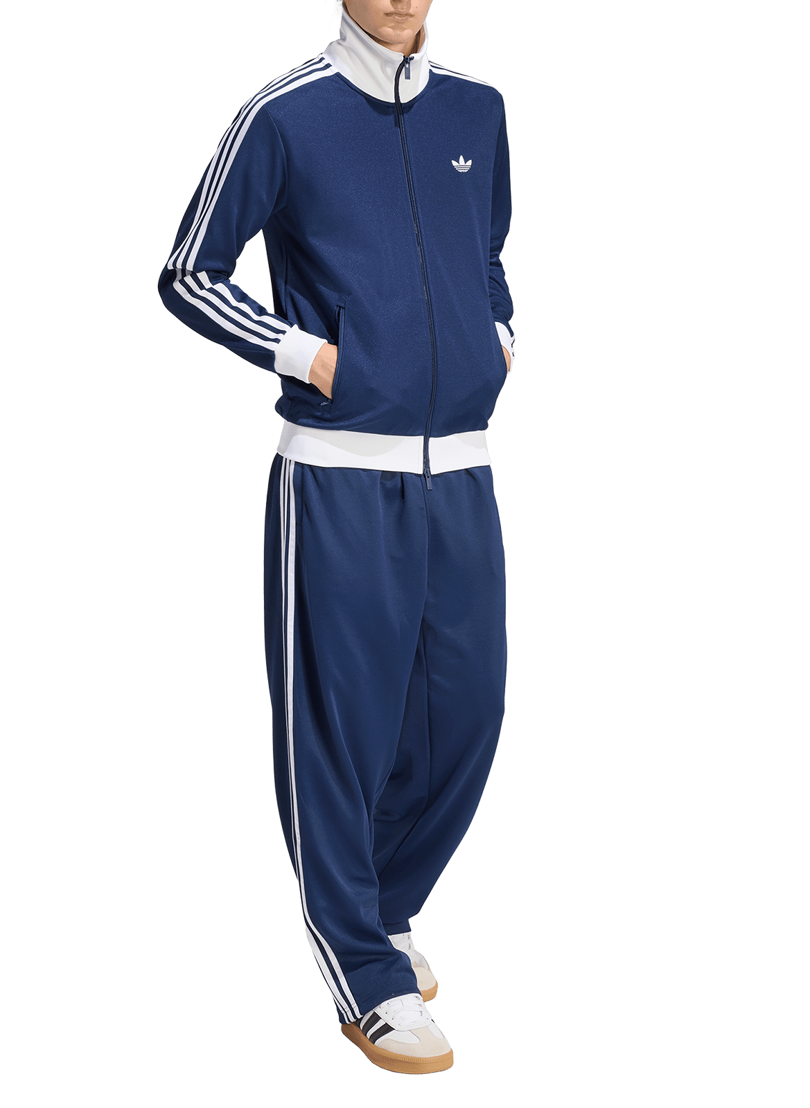 Veste col montant droite unie ADIDAS Bleu