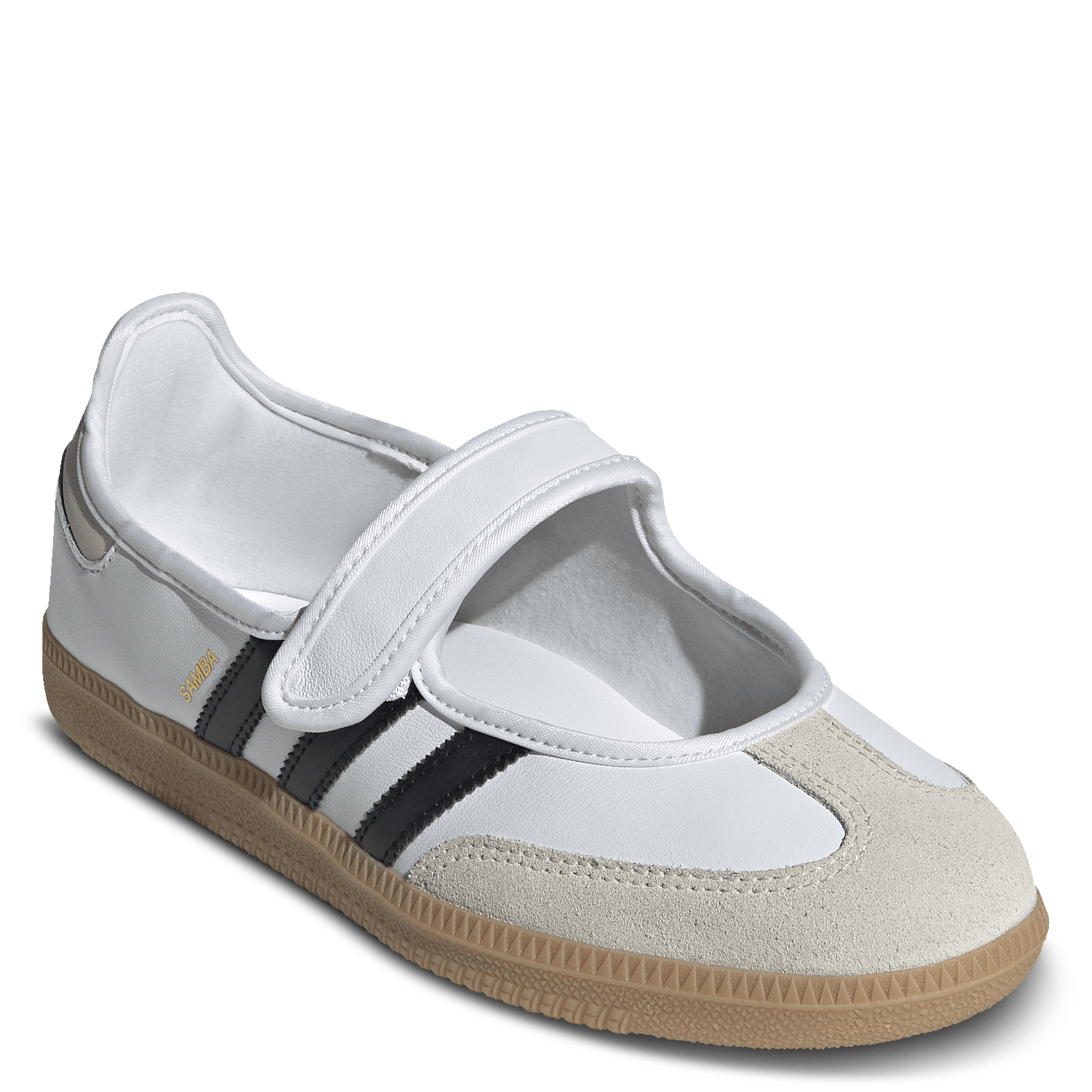 Baskets basses à scratch ADIDAS Blanc
