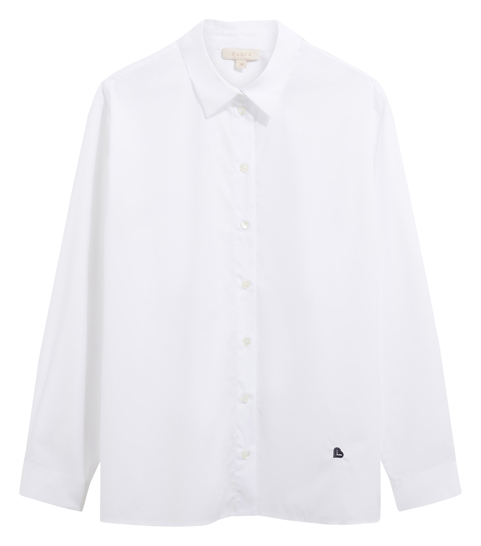 Straight cotton shirt PABLO White