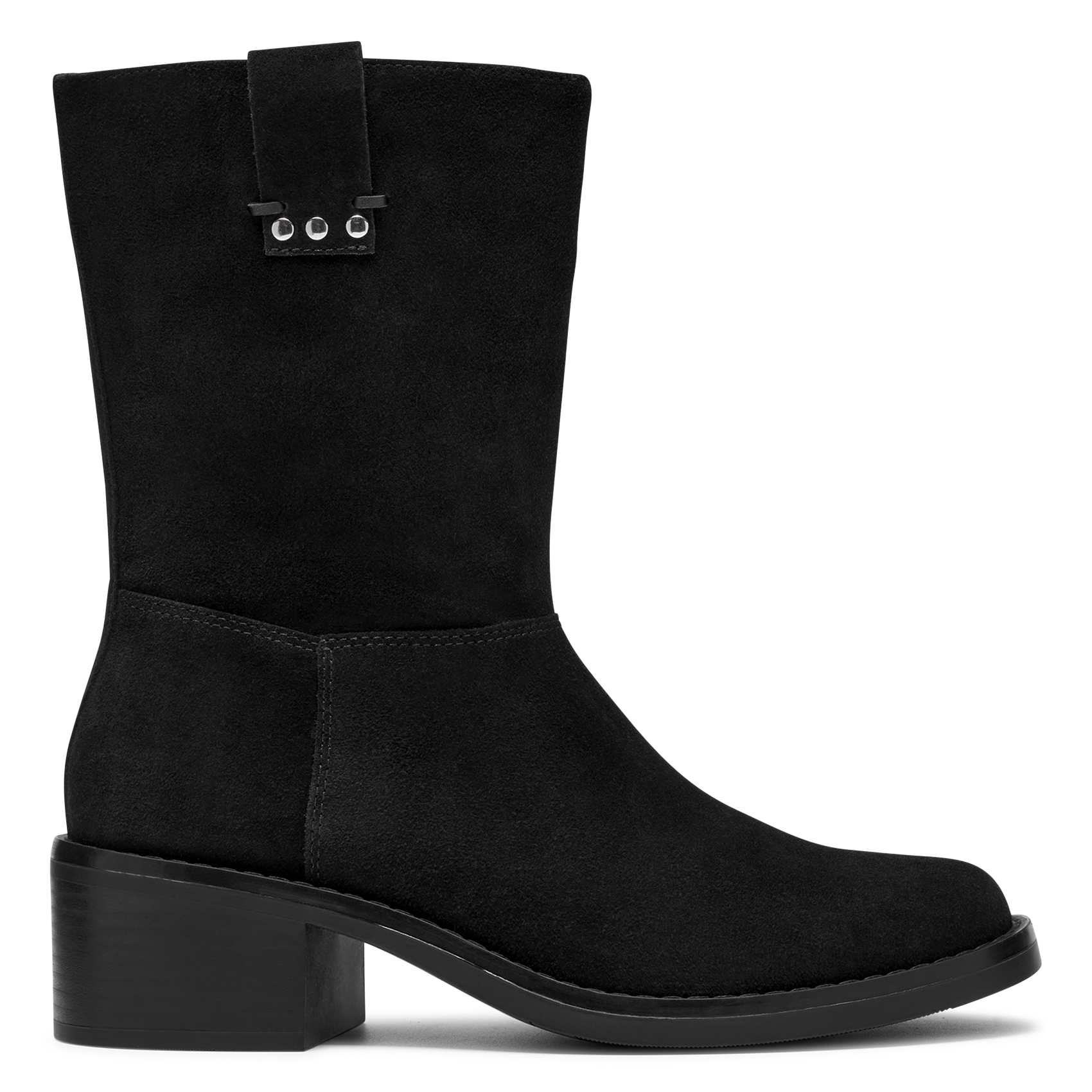 Laarzen DIGBY SLOUCH met rits van leer CLARKS Zwart