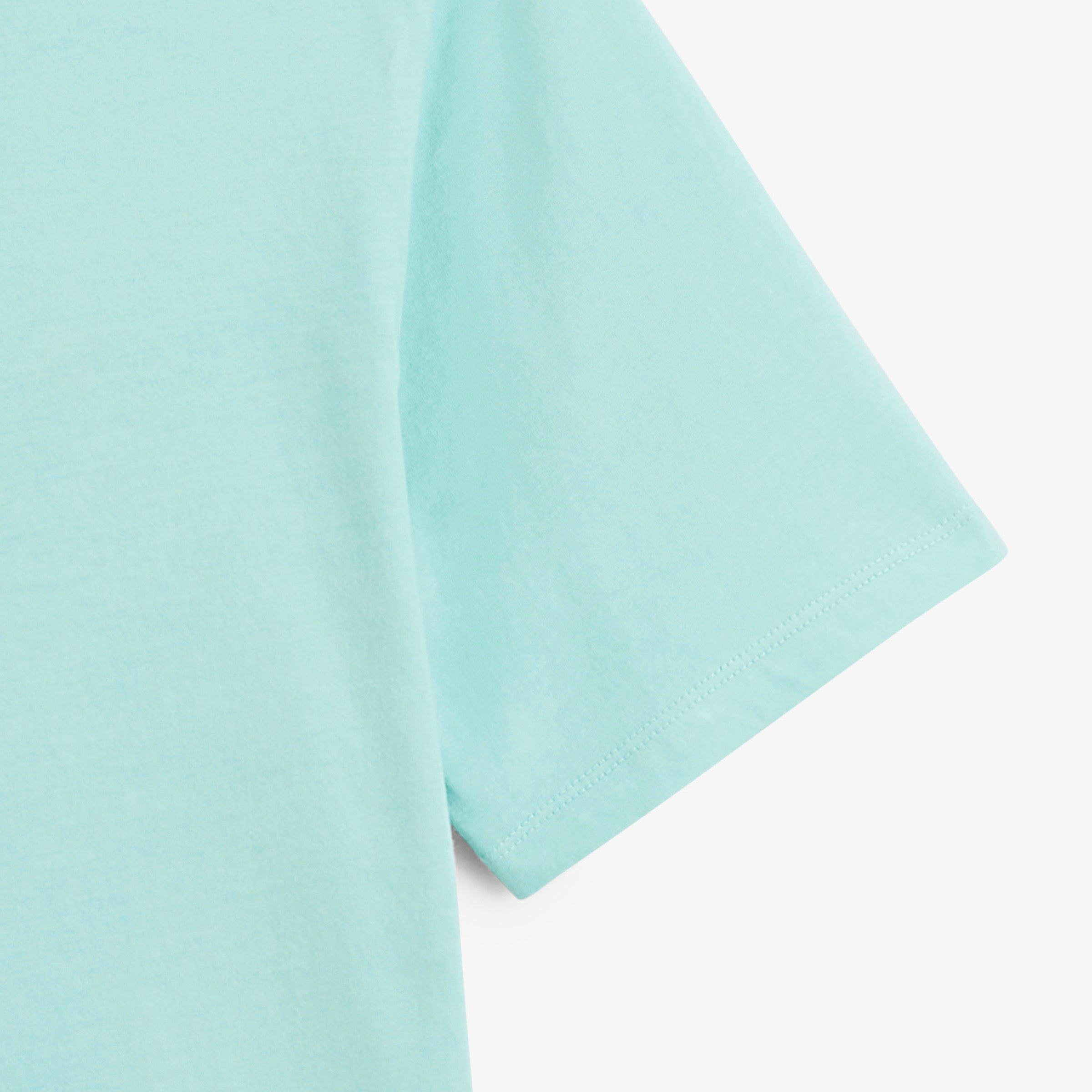 Short-sleeved t-shirt Théo printed back blanco twist sky blue SERGE BLANCO Blue