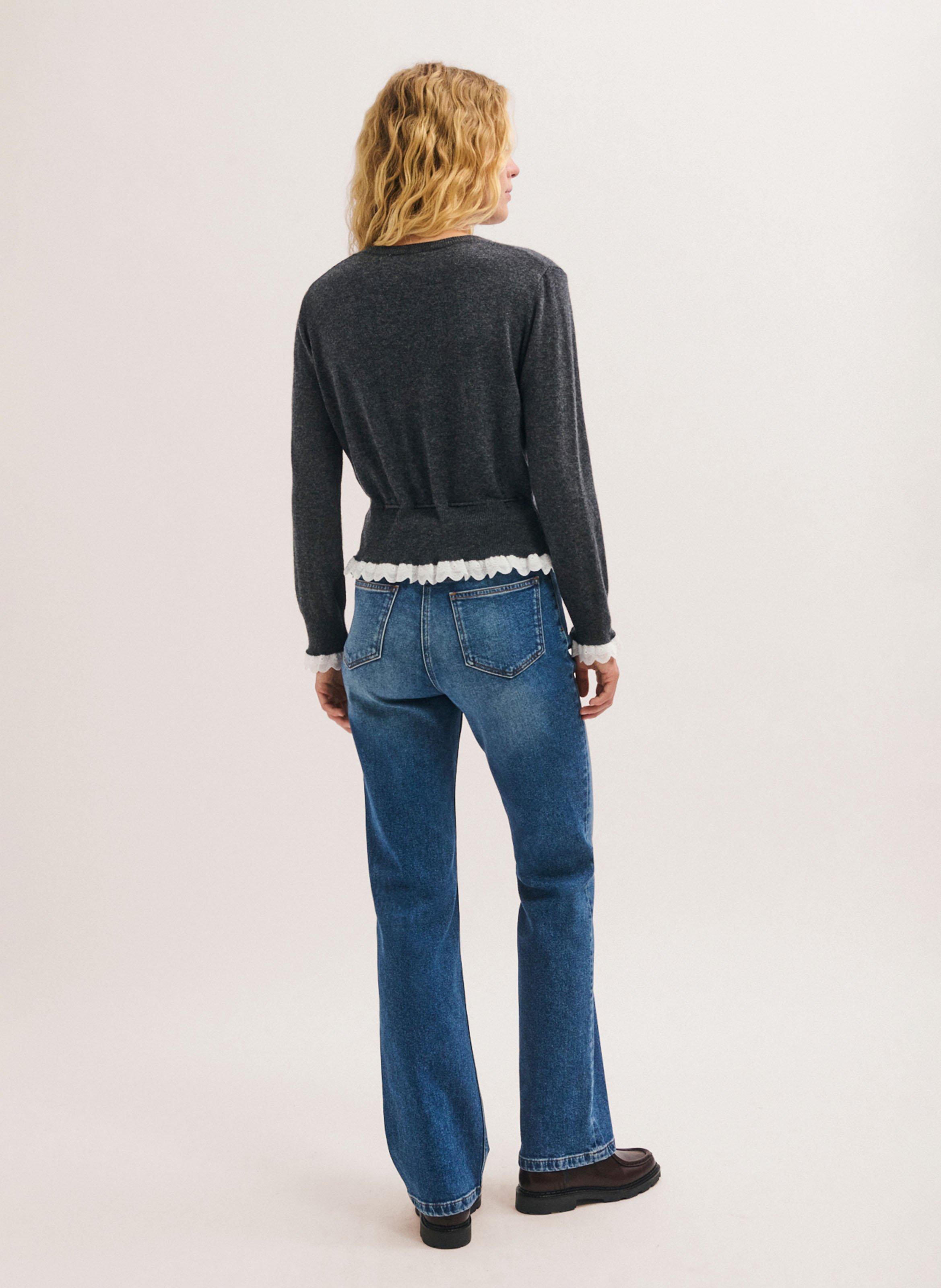 Wool-blend cardigan PABLO Grey