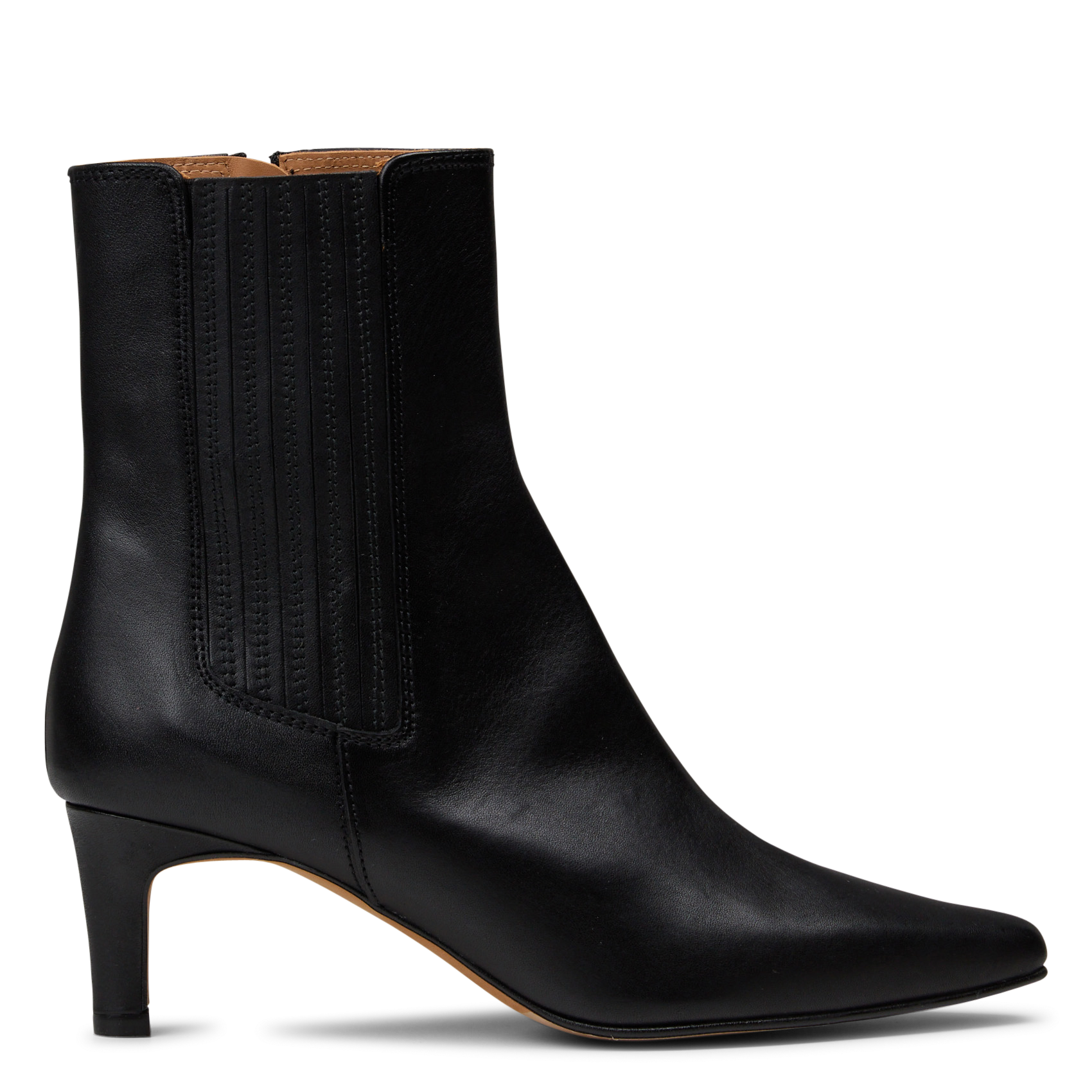 Leather mid-calf boots MAISON 123 Black