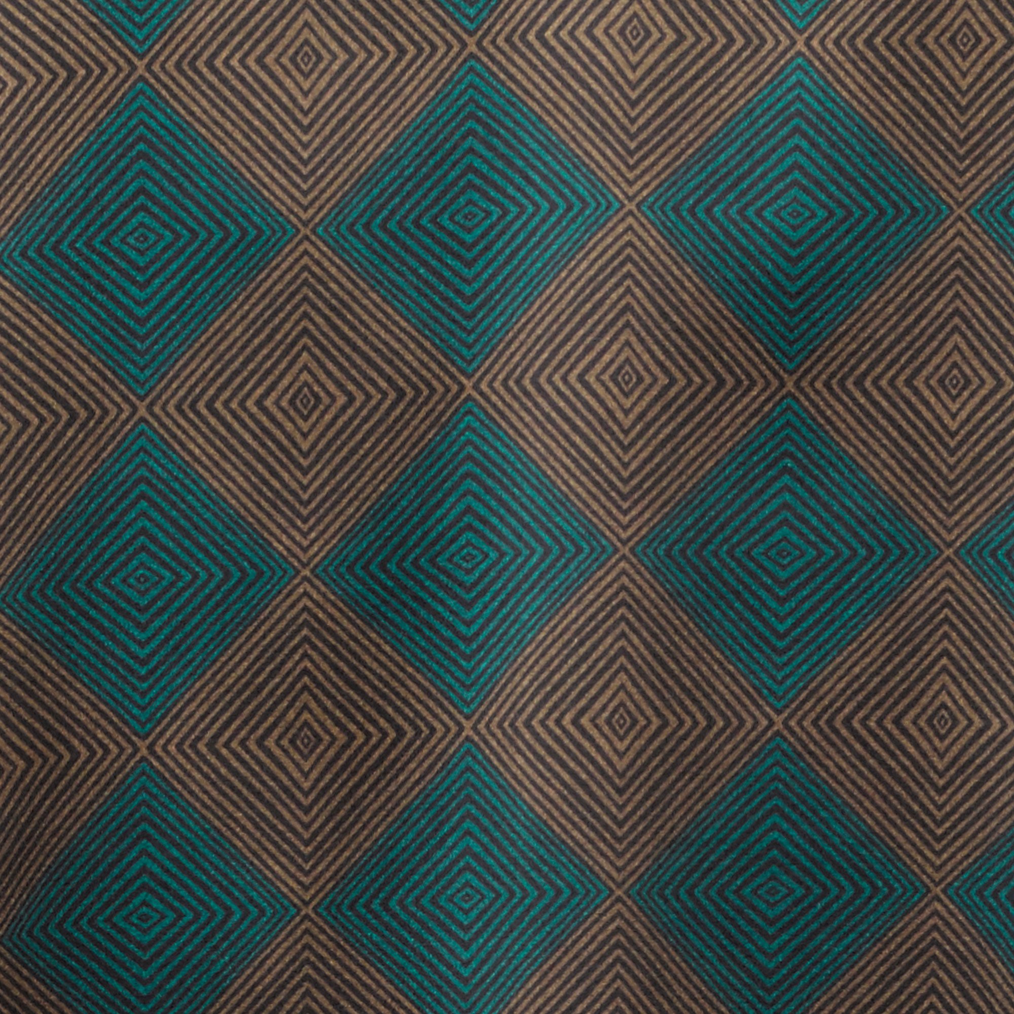 Printed long silk dress  ATTIC AND BARN Green