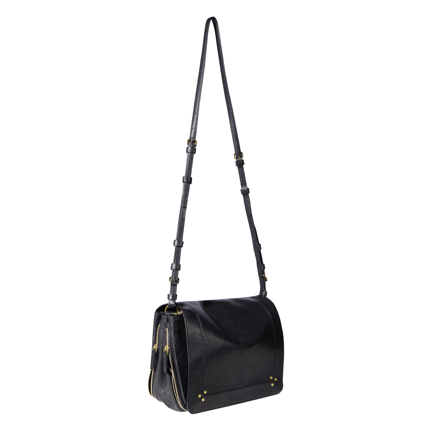 Leder-Umhängetasche JEROME DREYFUSS Schwarz