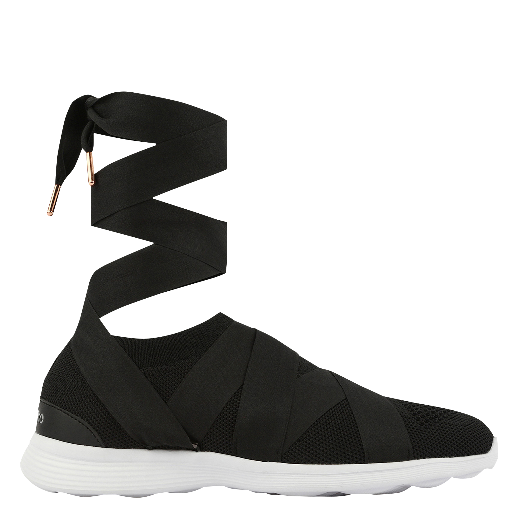 Stretch mesh ballerina sneakers REPETTO Black