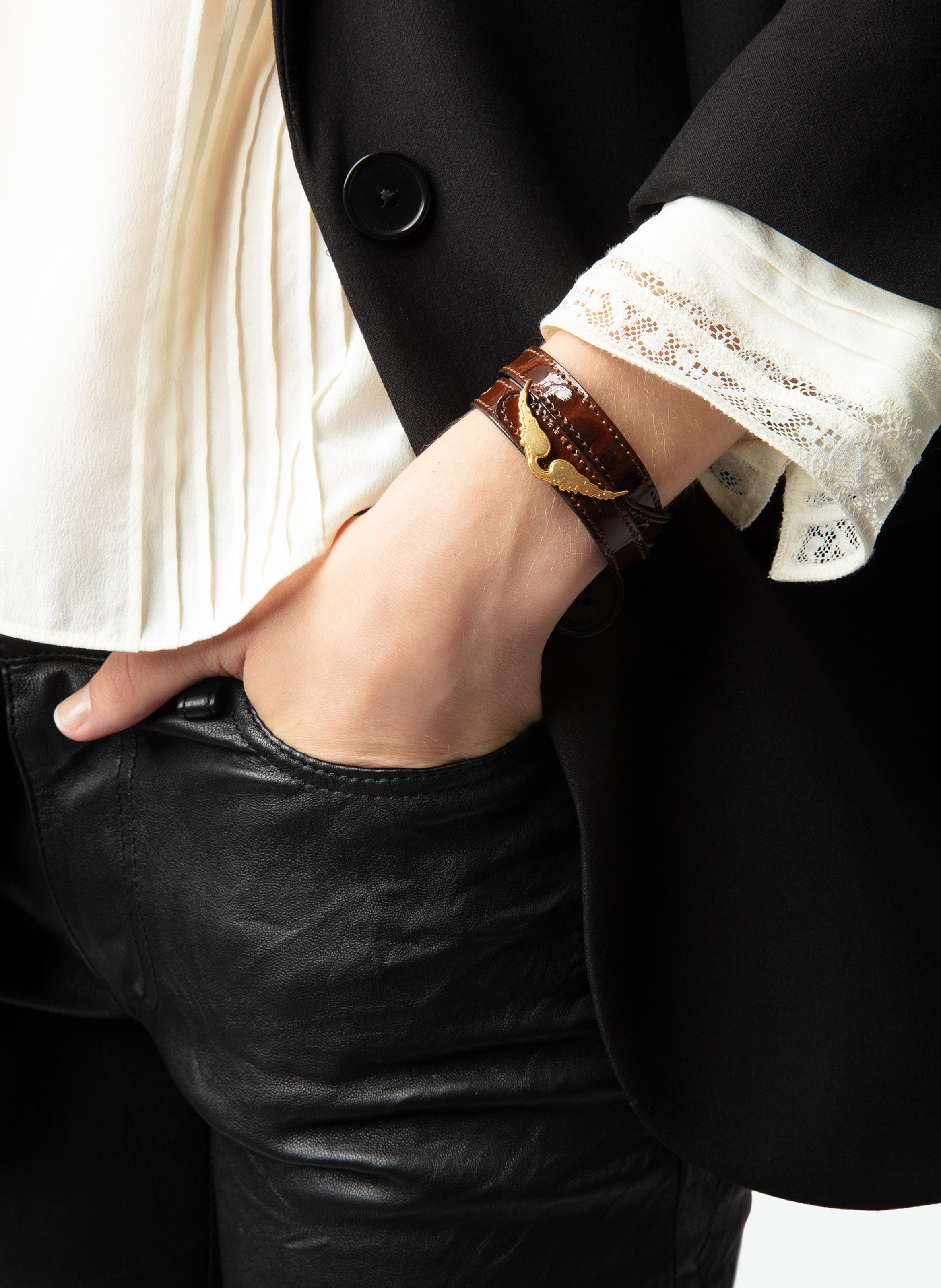 Crystal ring ZADIG&VOLTAIRE Brown