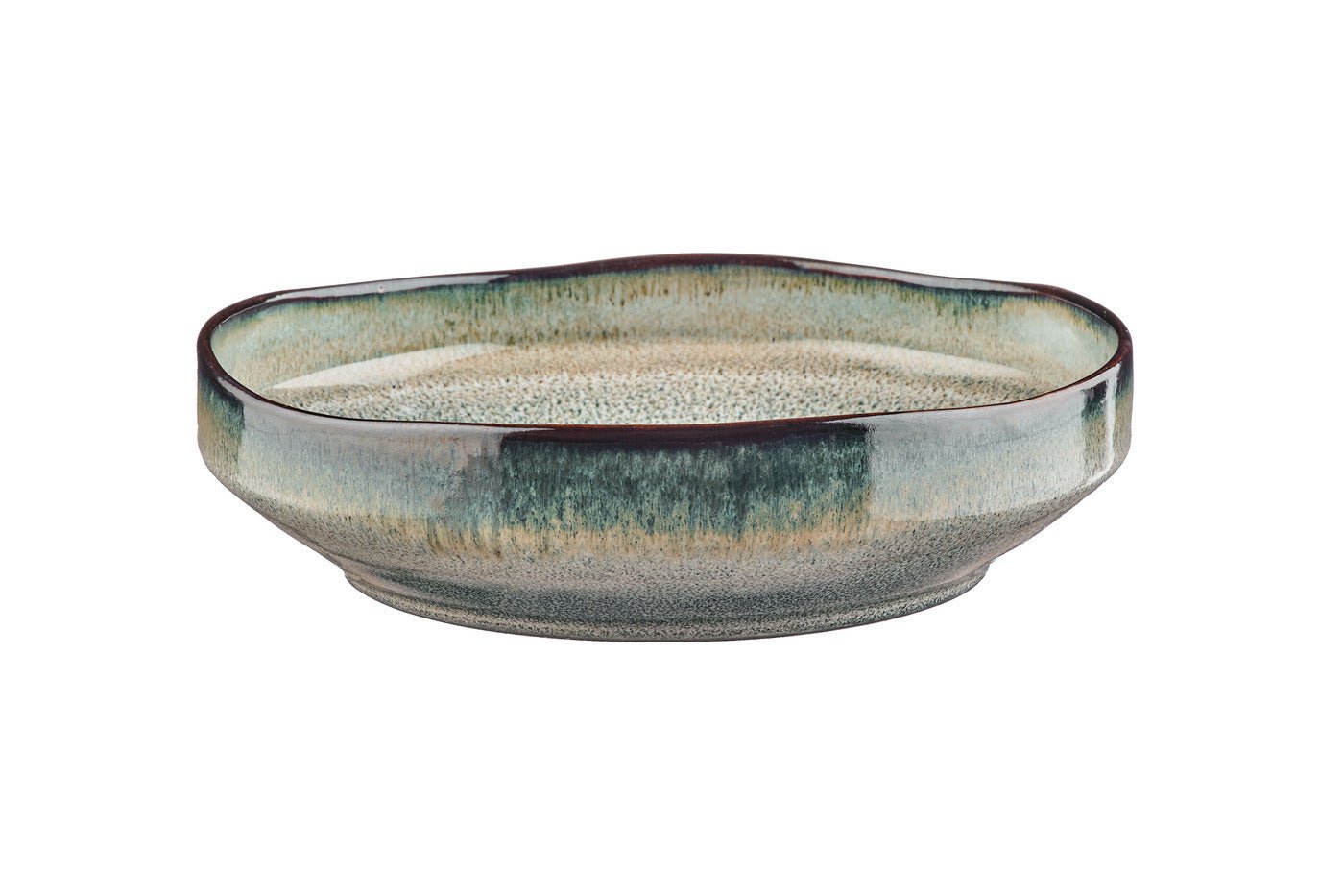 Stoneware deep plate - 6 pieces BJORN Grey