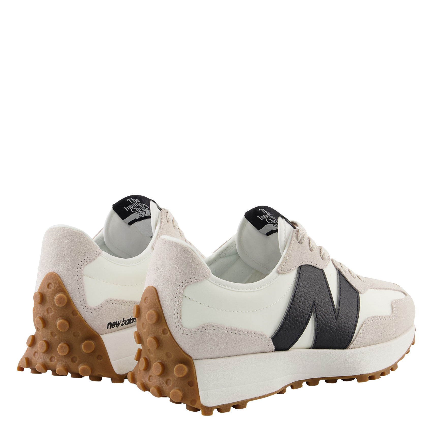 Low-top sneakers in two-tone material 327 NEW BALANCE White