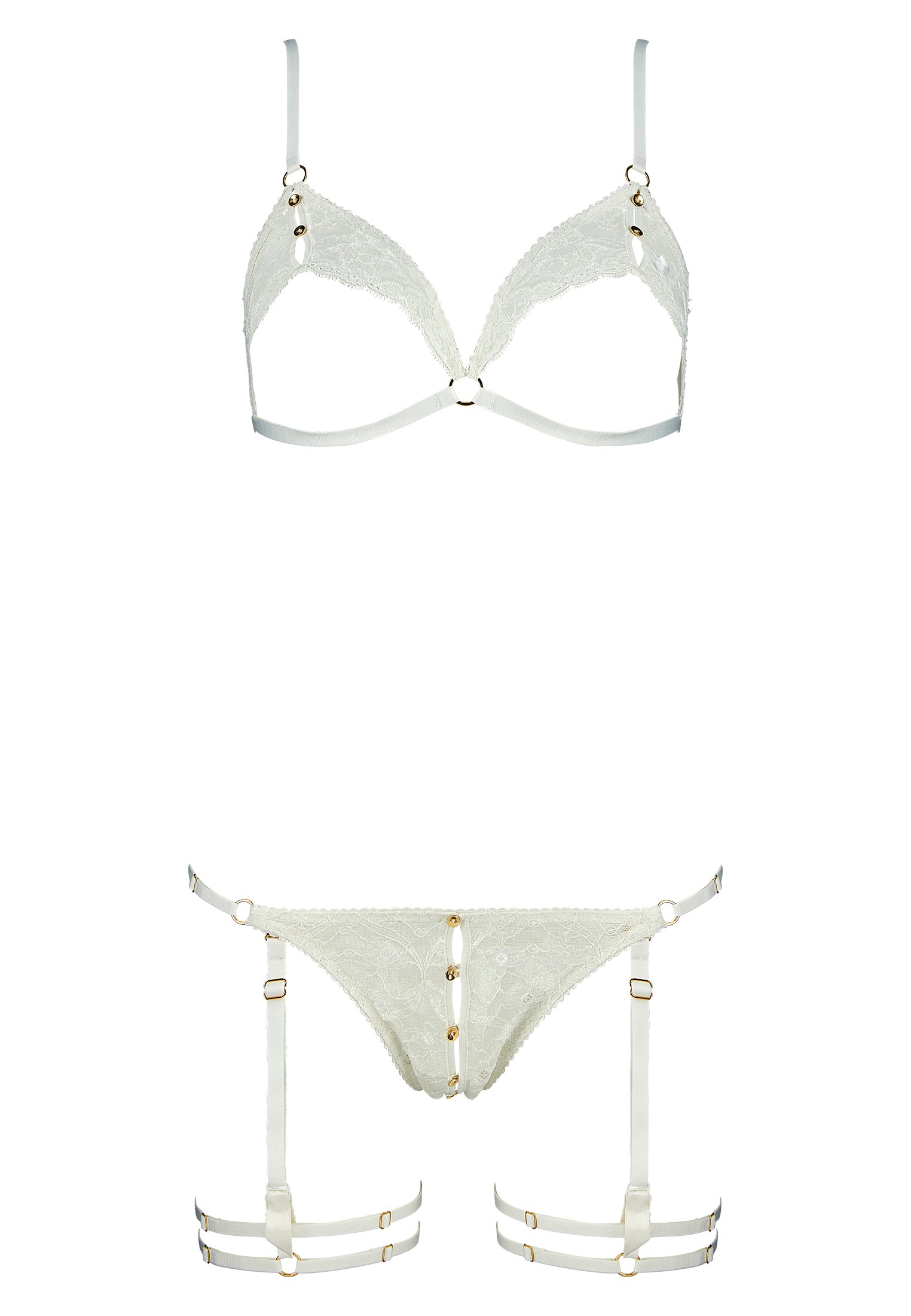 Sexy accessories set AUBADE White