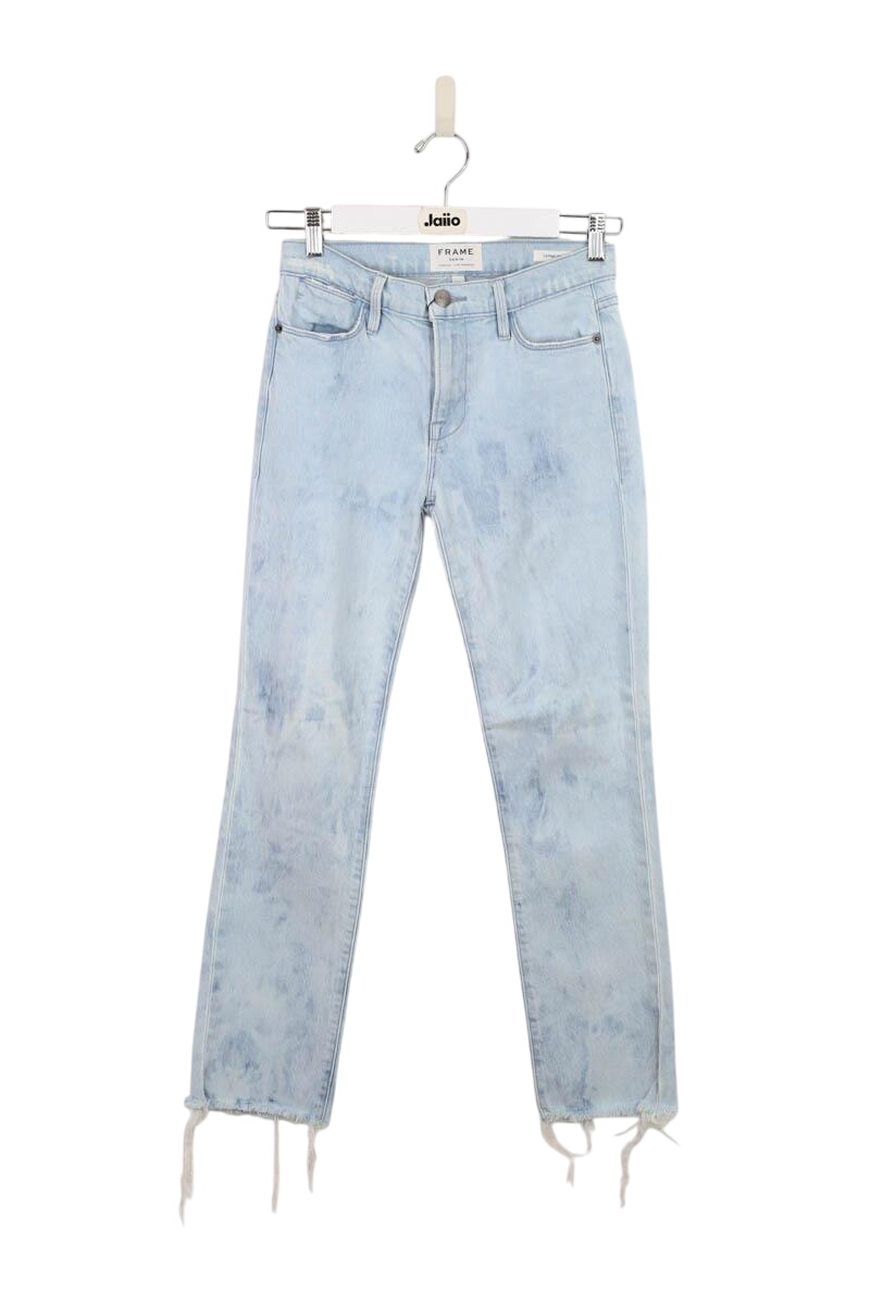 Cotton jeans FRAME - Seconde Main Blue