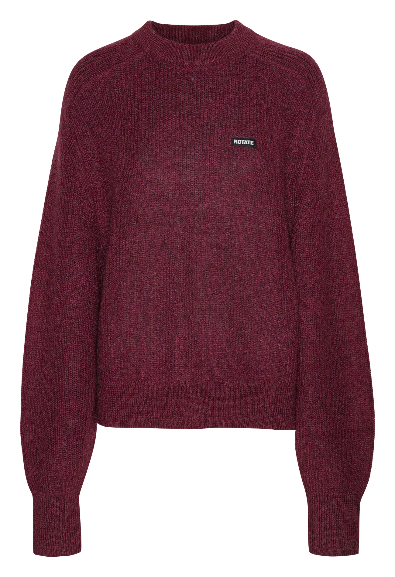 Alpaca wool sweater ROTATE Brown