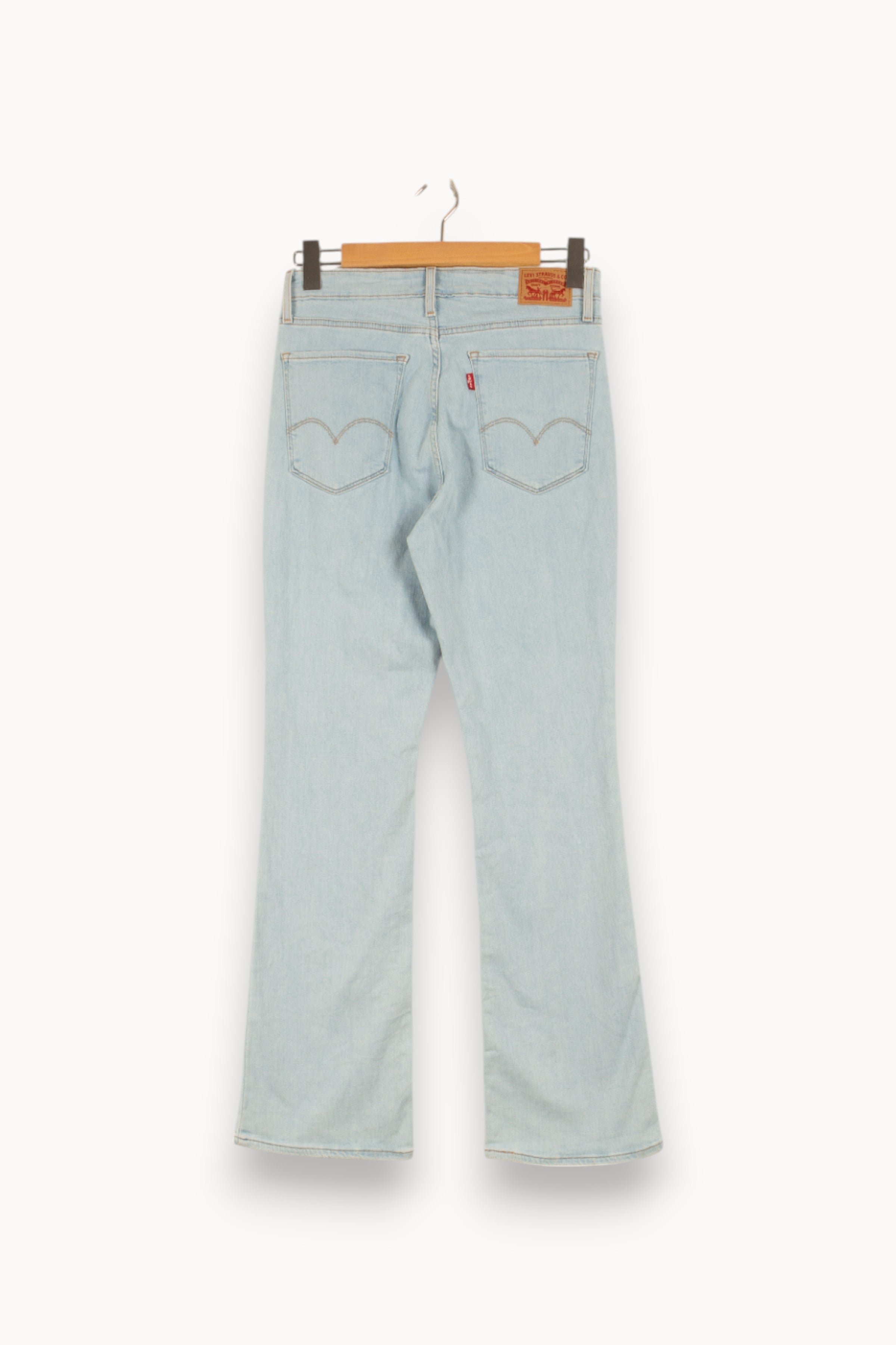 Cropped slim jeans with studs LEVI'S - Seconde main Blue