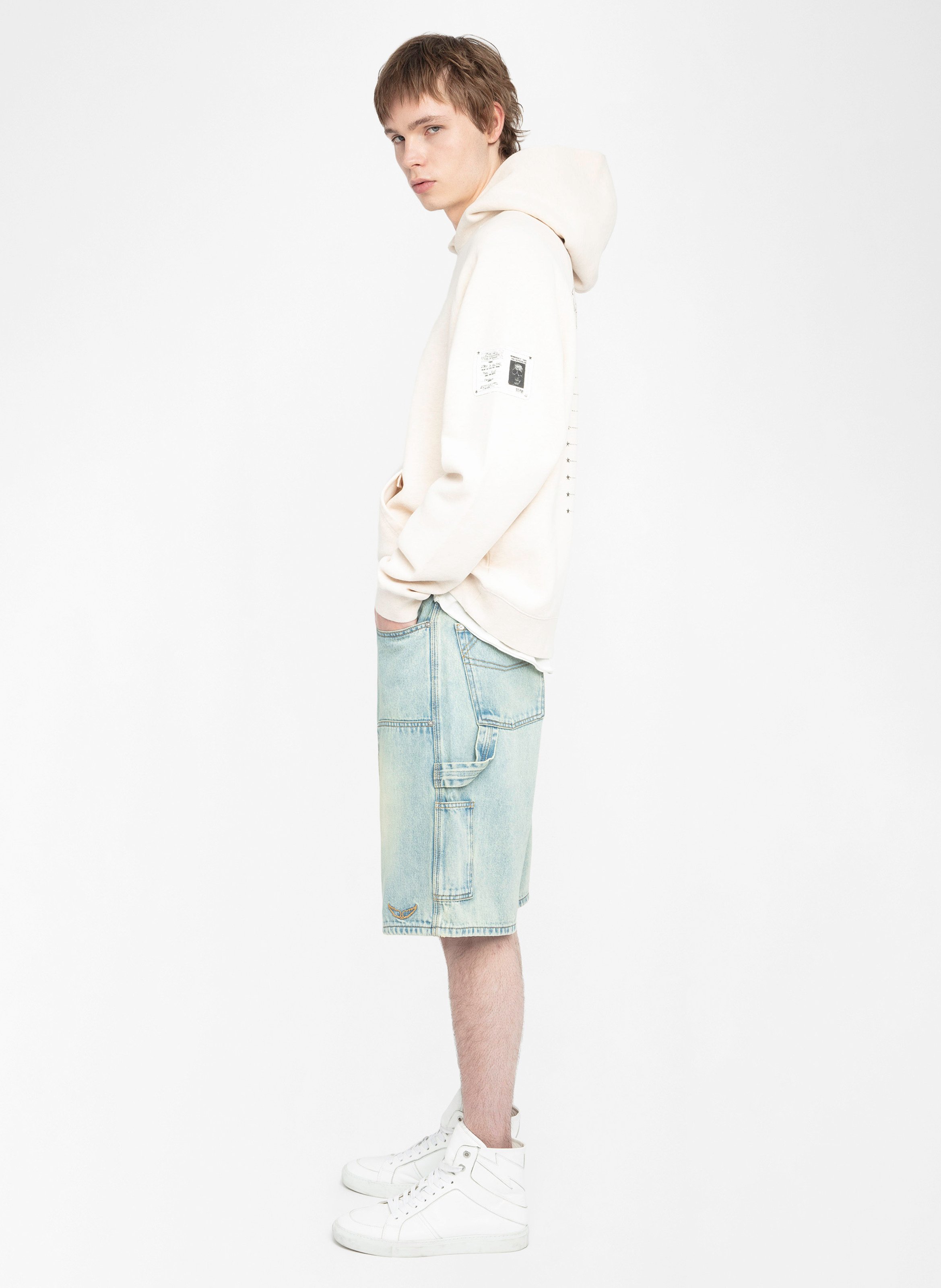 Sweat col rond en coton mélangé ZADIG&amp;VOLTAIRE Marron