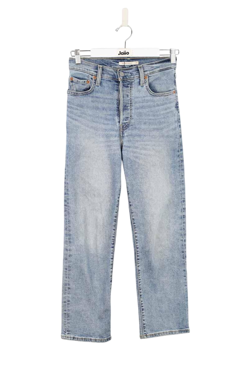 Cotton straight jeans LEVI'S - Seconde main Blue