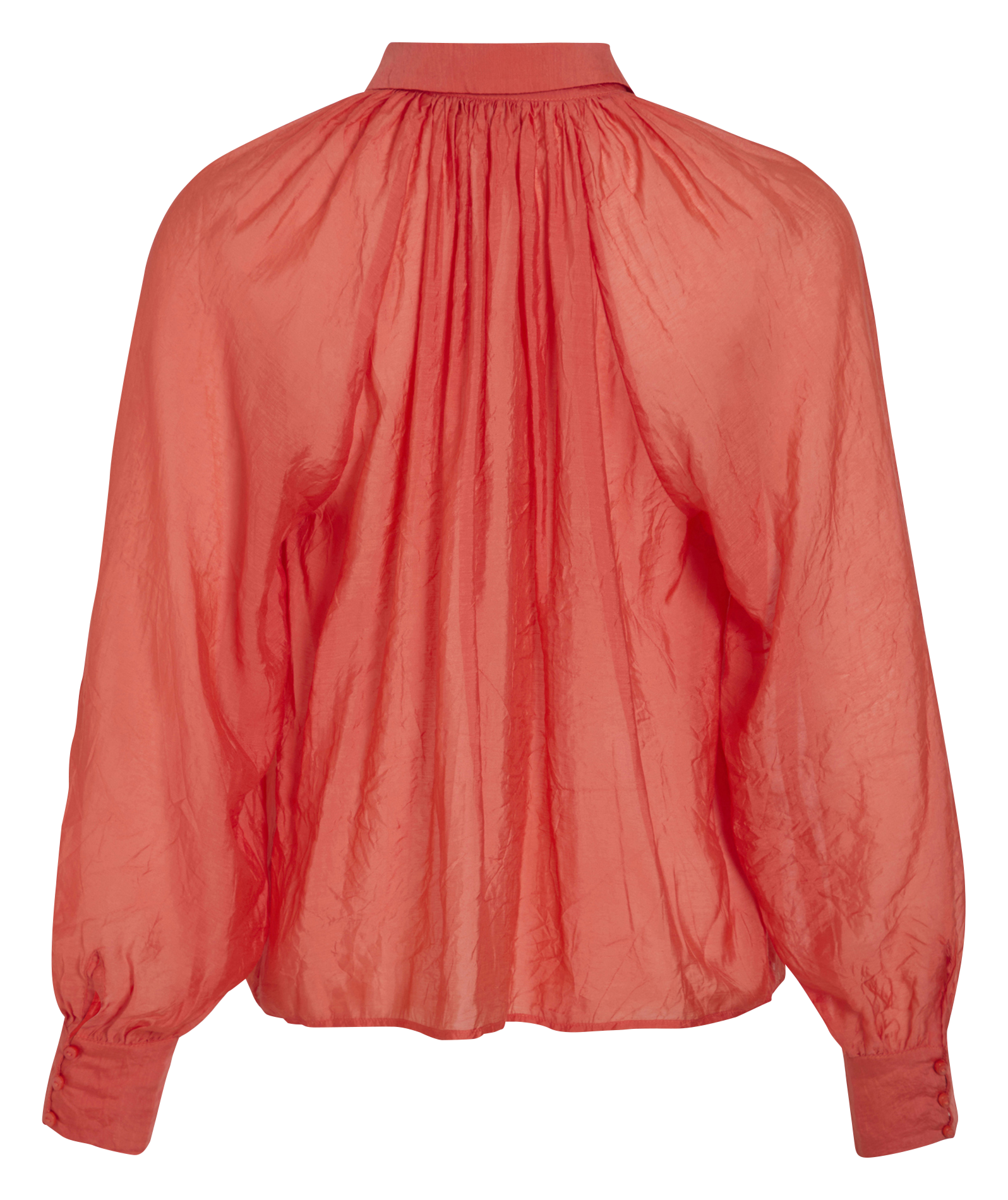 Pleated oversized shirt VILA Red