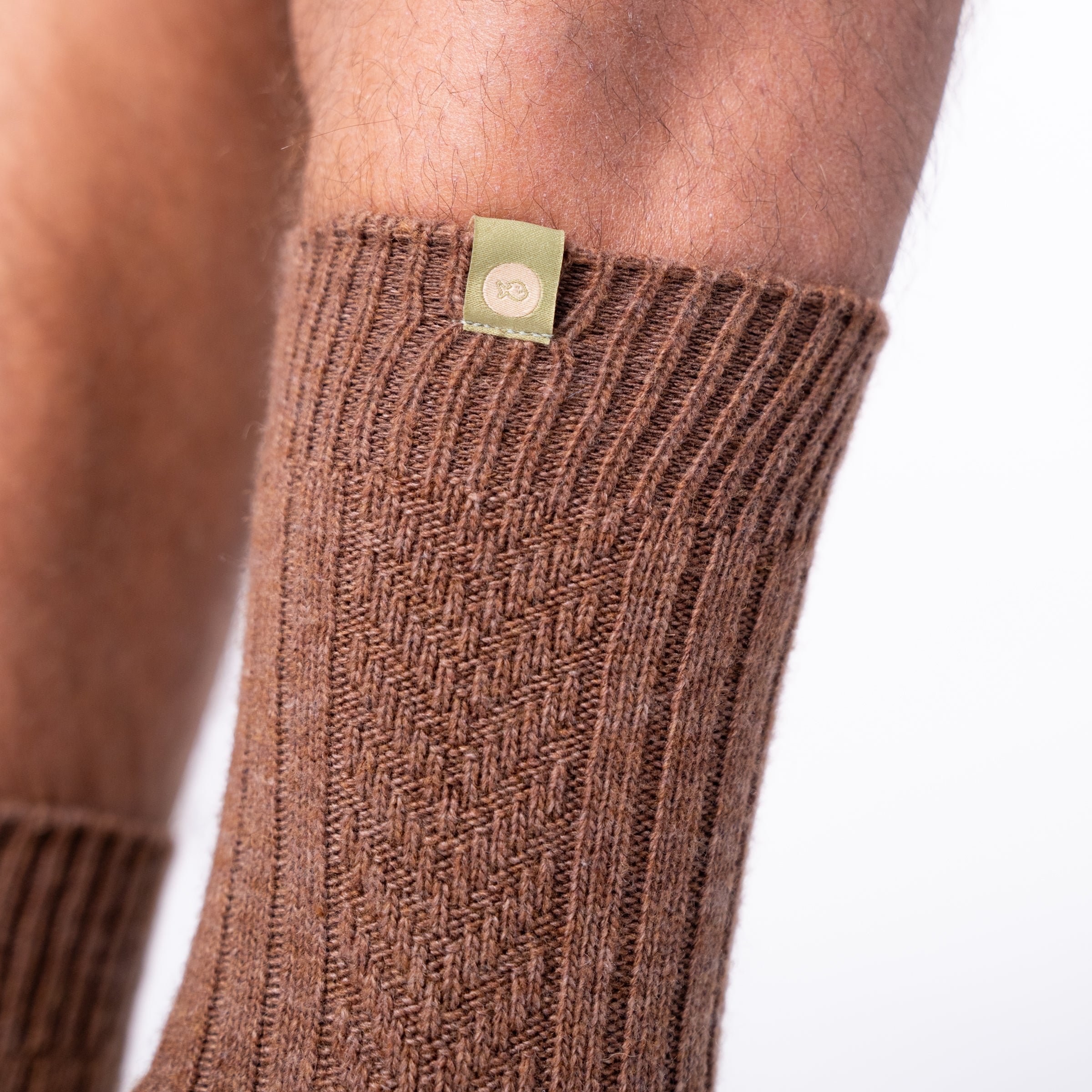 Wool socks BILLYBELT Brown