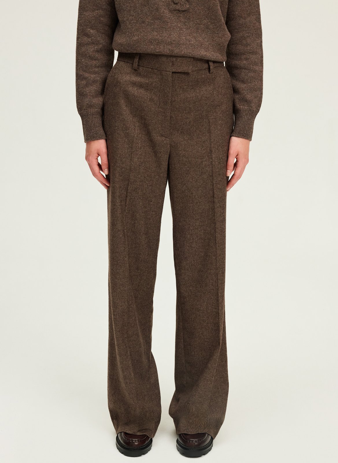 Wide trousers PABLO Brown