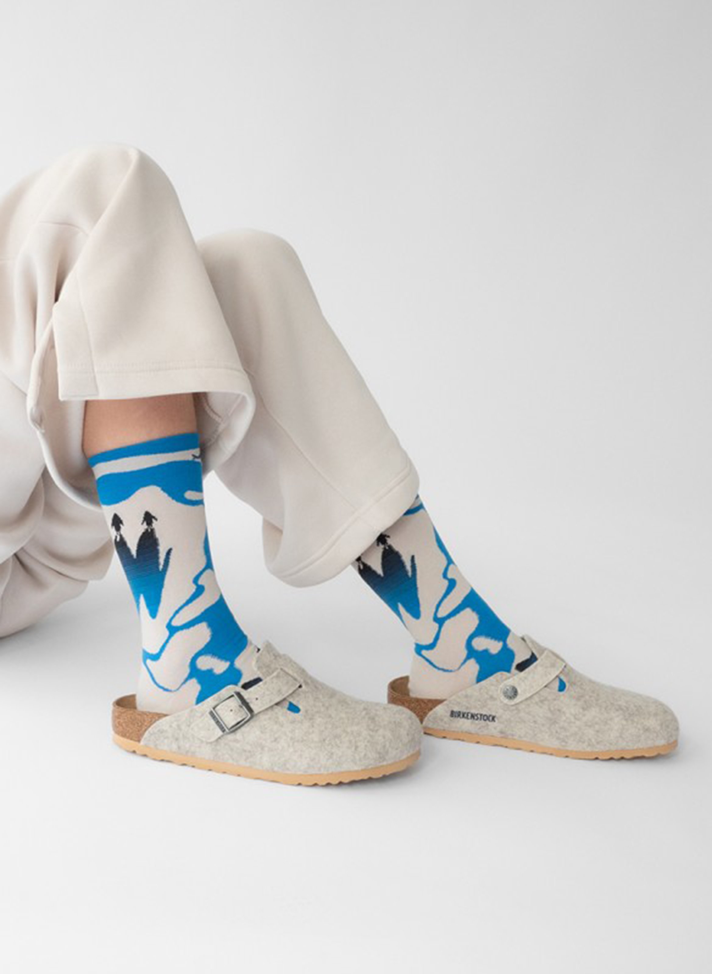 Chaussettes en coton mélangé imprimé BONNE MAISON Multicolore