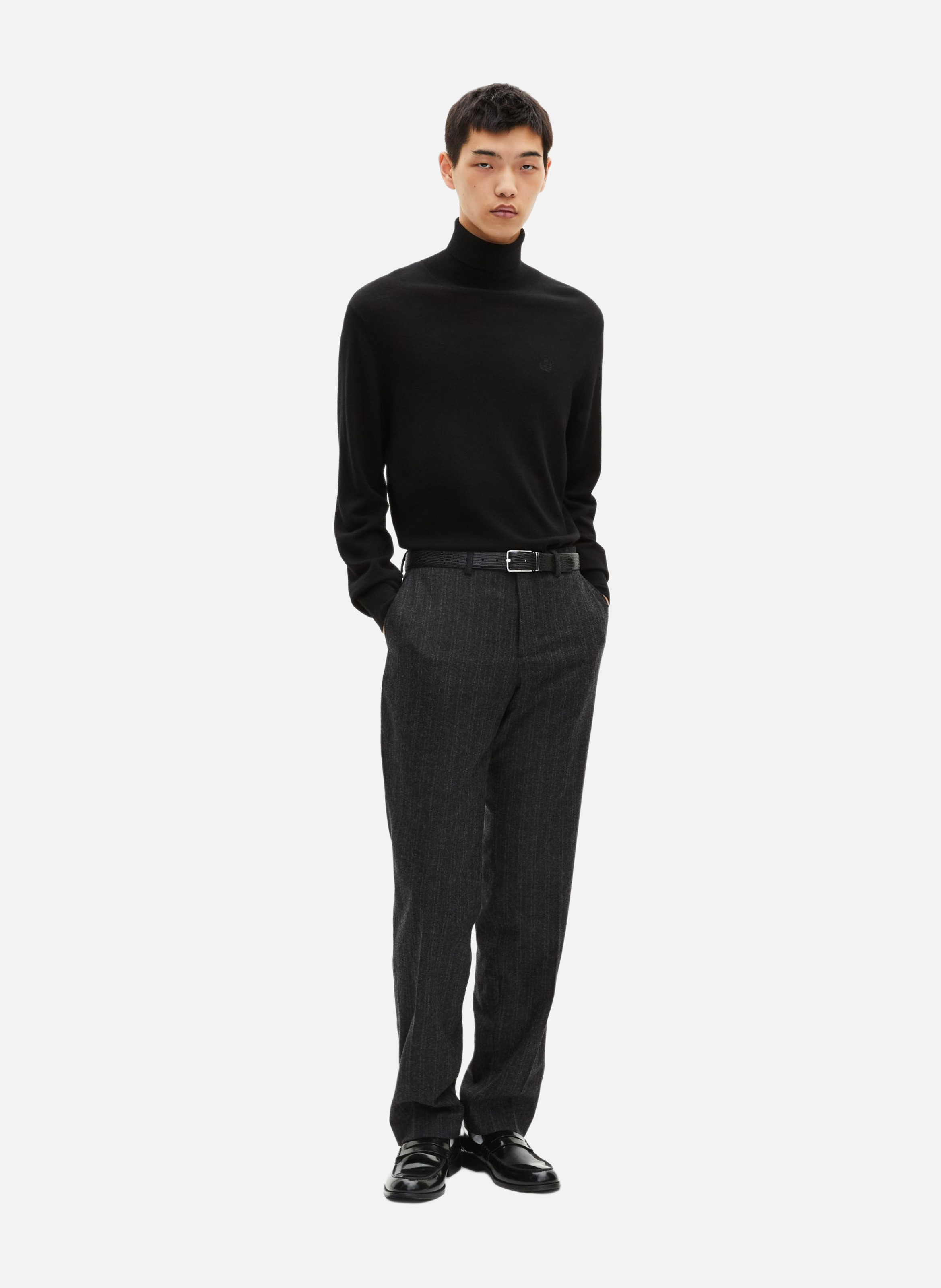 Straight-leg suit trousers with pinstripes THE KOOPLES Grey
