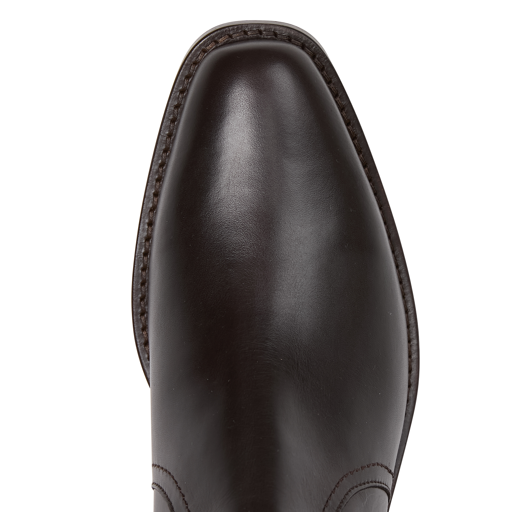 Plain leather elastic ankle boots MAISON 123 Brown