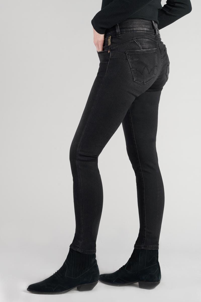 Ultra push-up slim jeans, 7/8 length LE TEMPS DES CERISES Black
