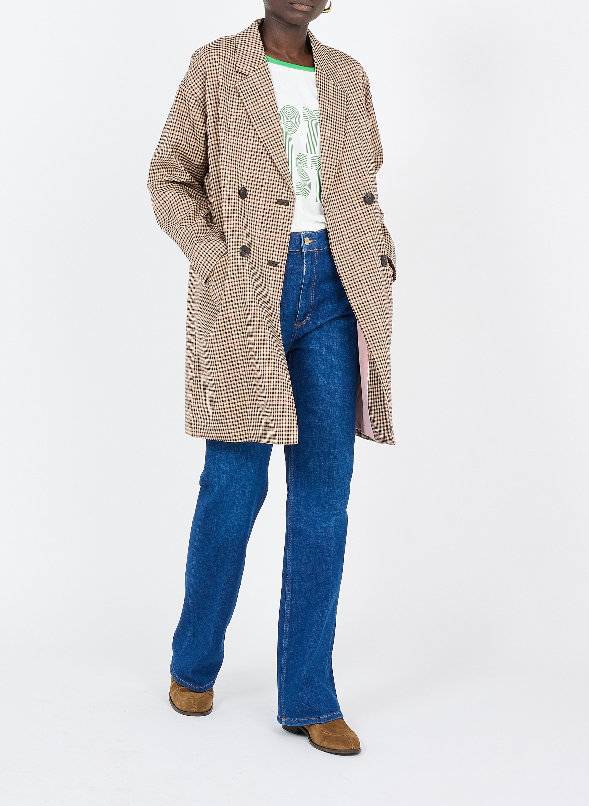 Manteau à carreaux SCOTCH AND SODA Bleu