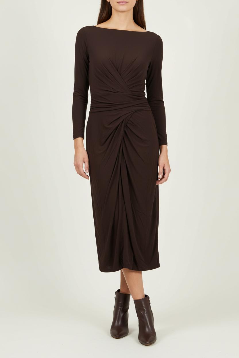 Robe longue MAX MARA - Seconde Main Marron
