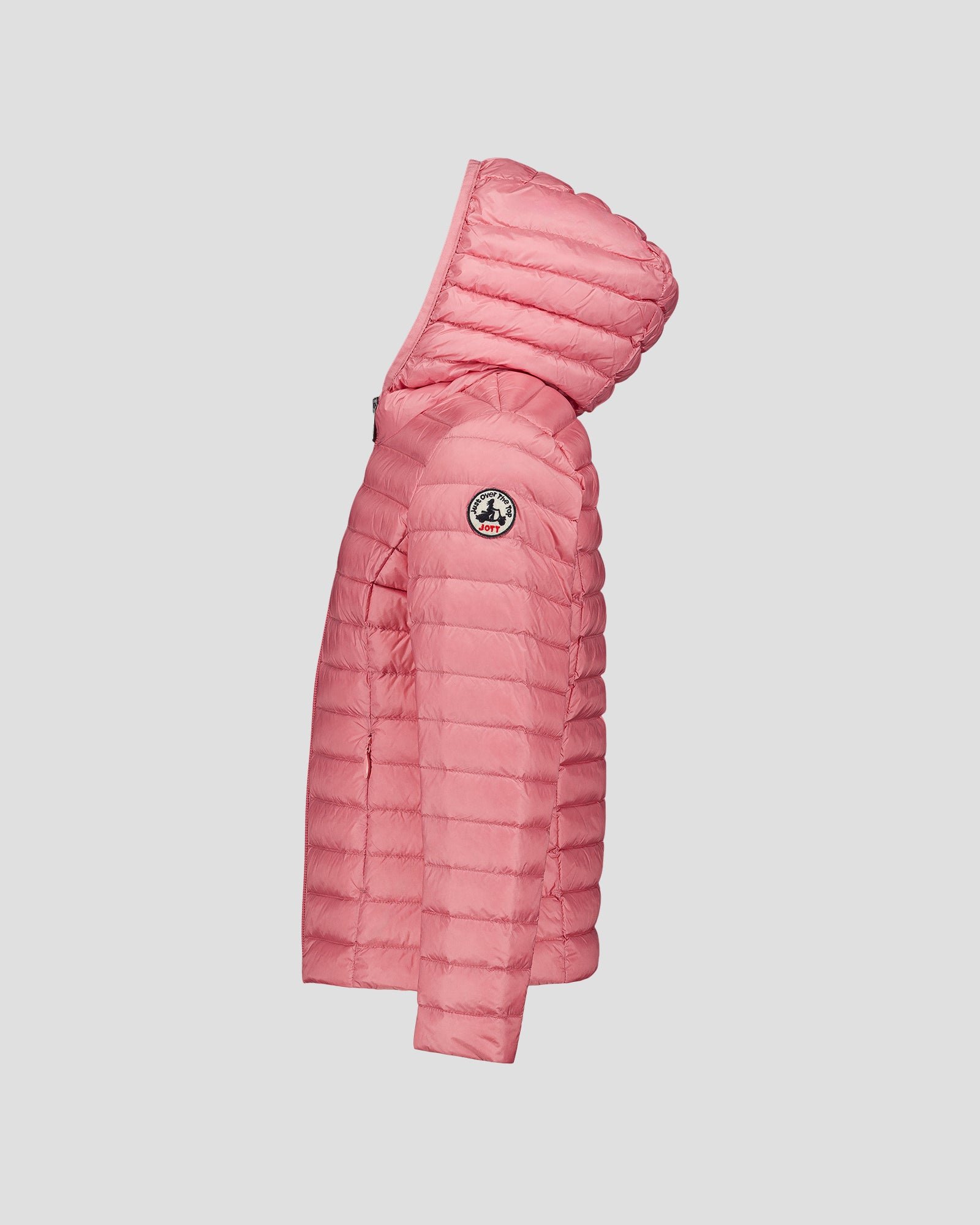 Carla lightweight hooded children's down jacket JOTT Pink