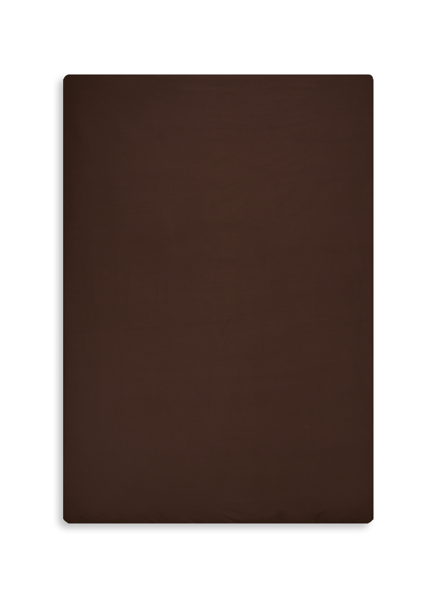 Cotton fitted sheet AU PRINTEMPS PARIS MAISON Brown