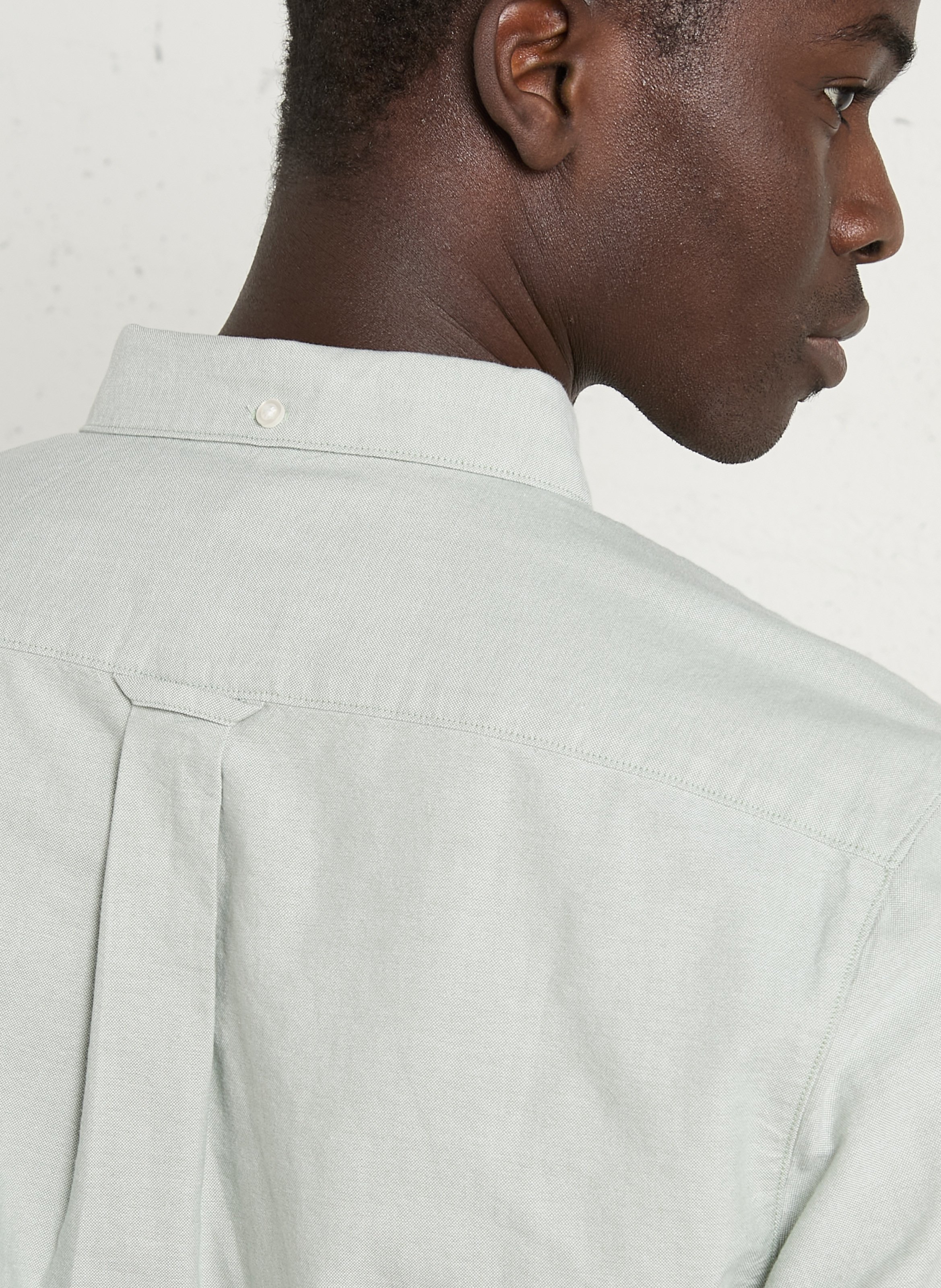 Slim-fit overhemd van biologisch katoen FARAH Groen