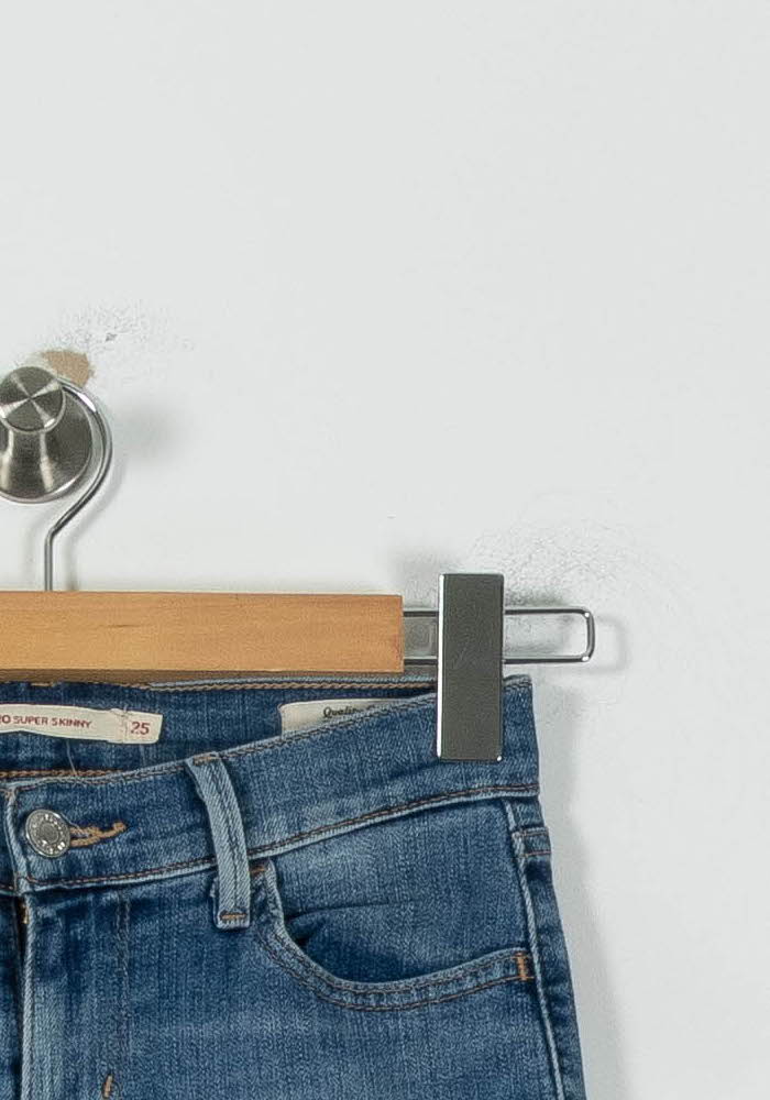 Cropped slim jeans with studs LEVI'S - Seconde main Blue