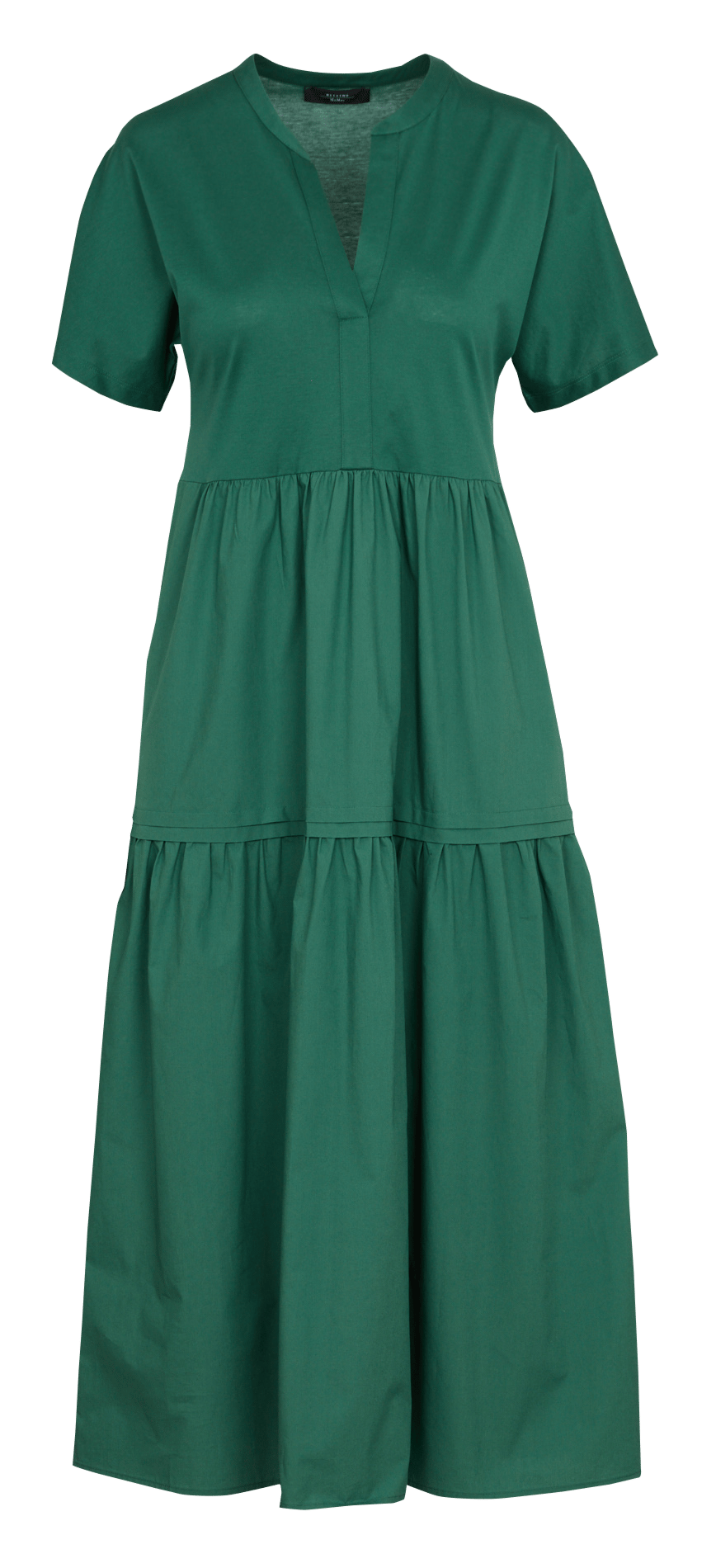 Robe longue col V en coton MAX MARA WEEK END Vert