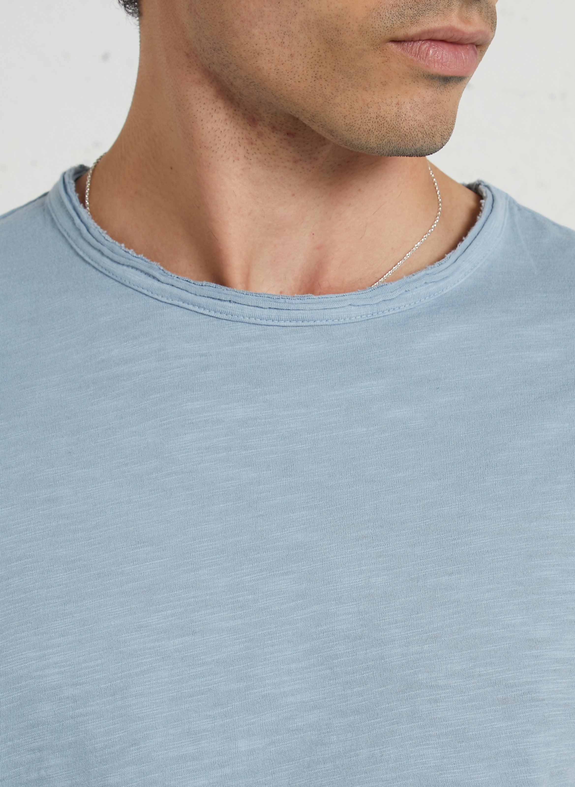 Tee-shirt manches courtes uni LE TEMPS DES CERISES Bleu