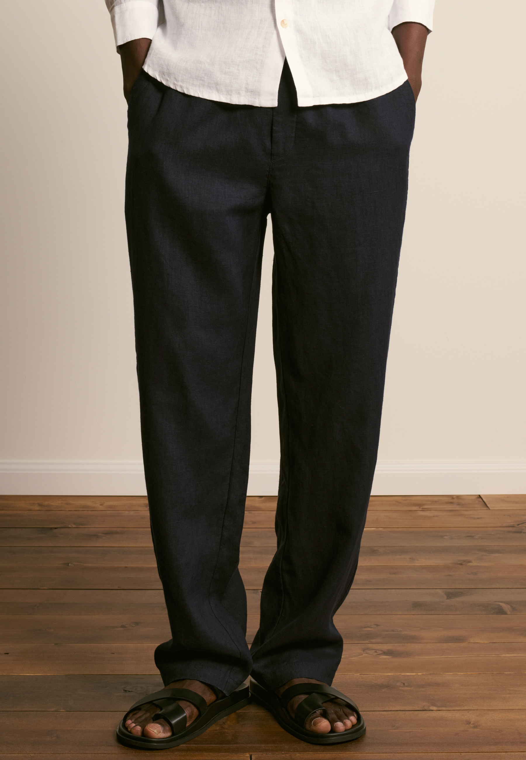 Pantalon en lin MAISON MONTAGUT