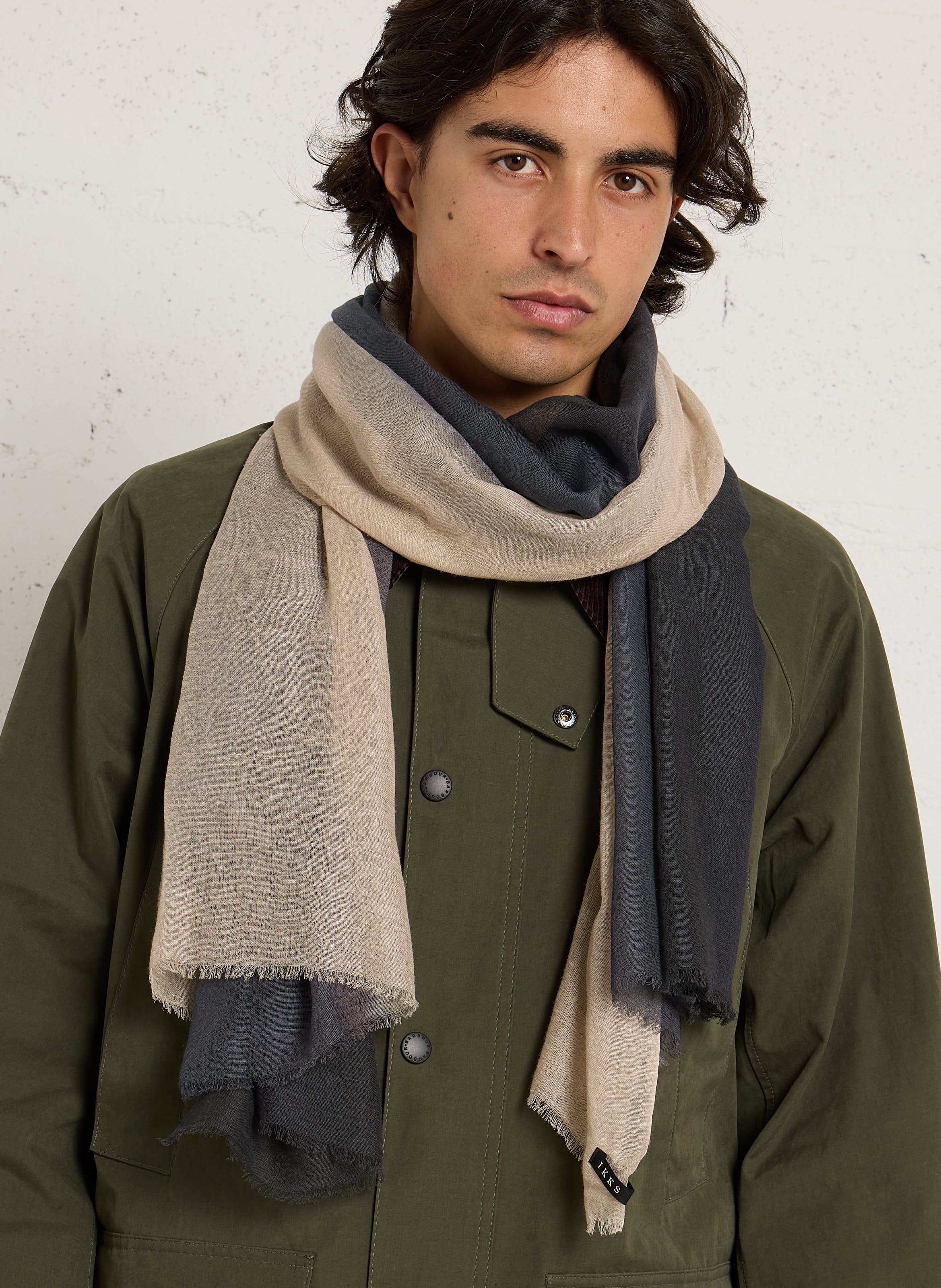 Foulard en coton mélangé IKKS Bleu